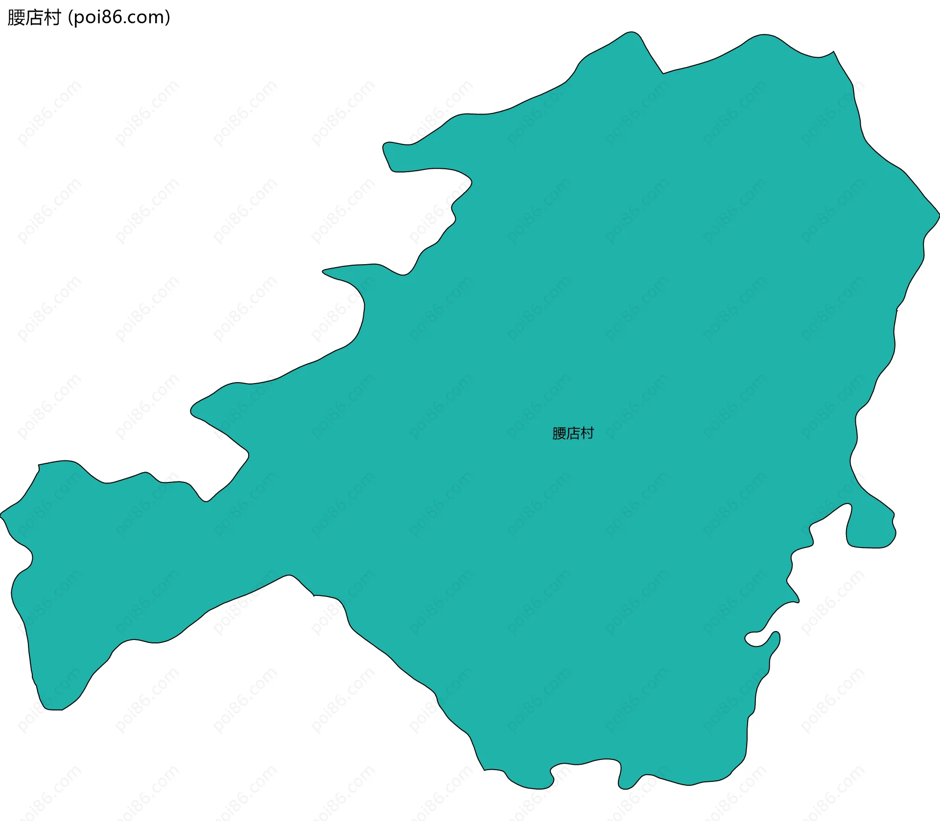腰店村边界地图