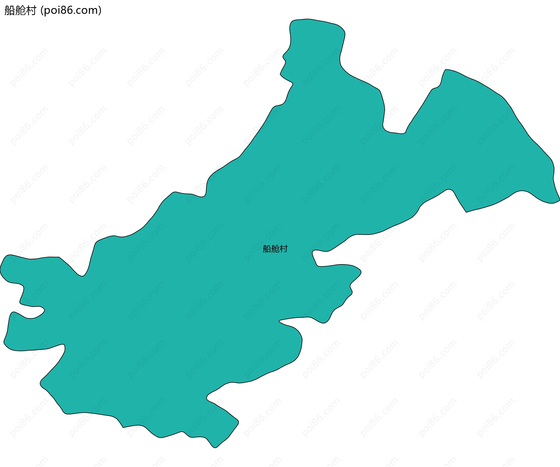 船舱村边界地图