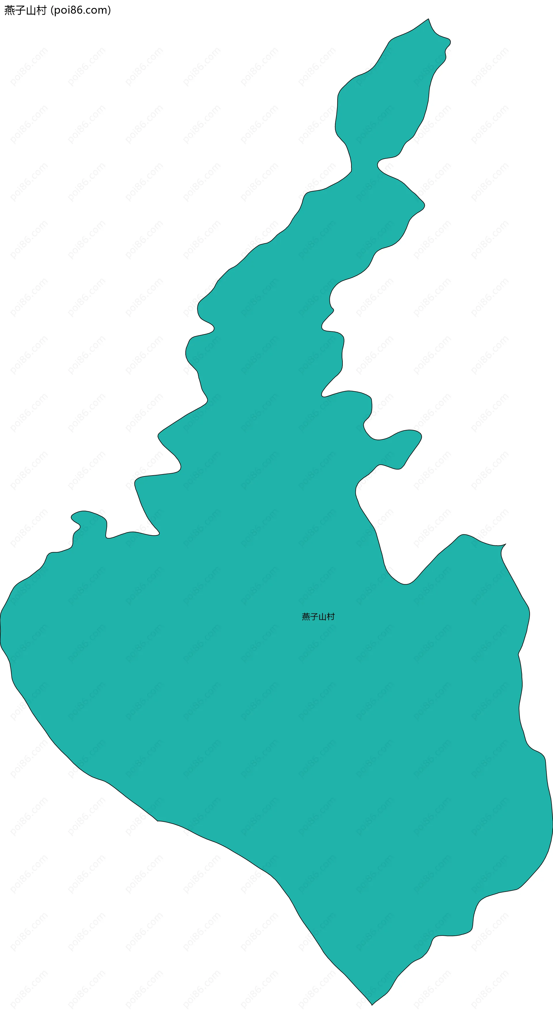 燕子山村边界地图