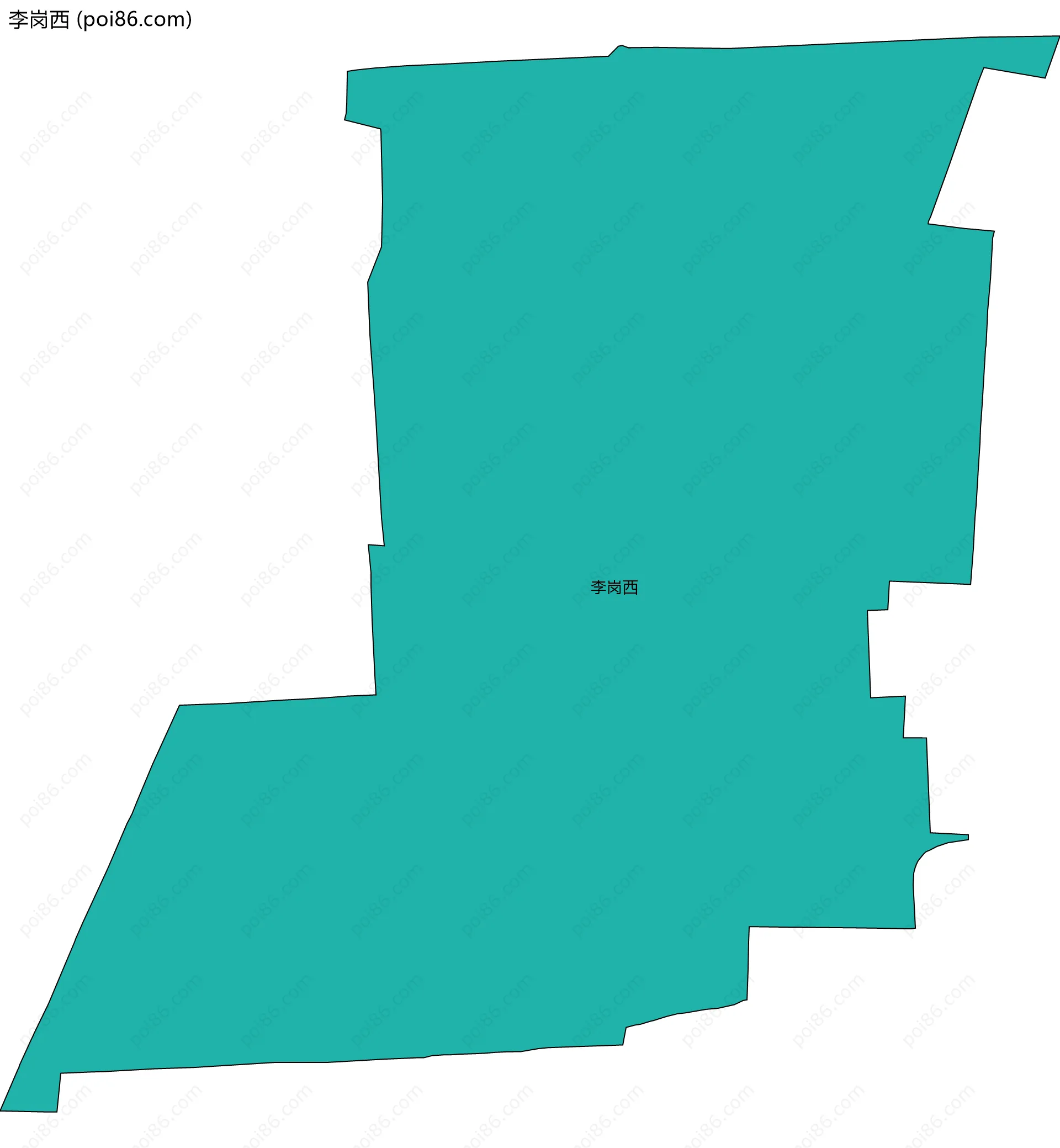 李岗西边界地图