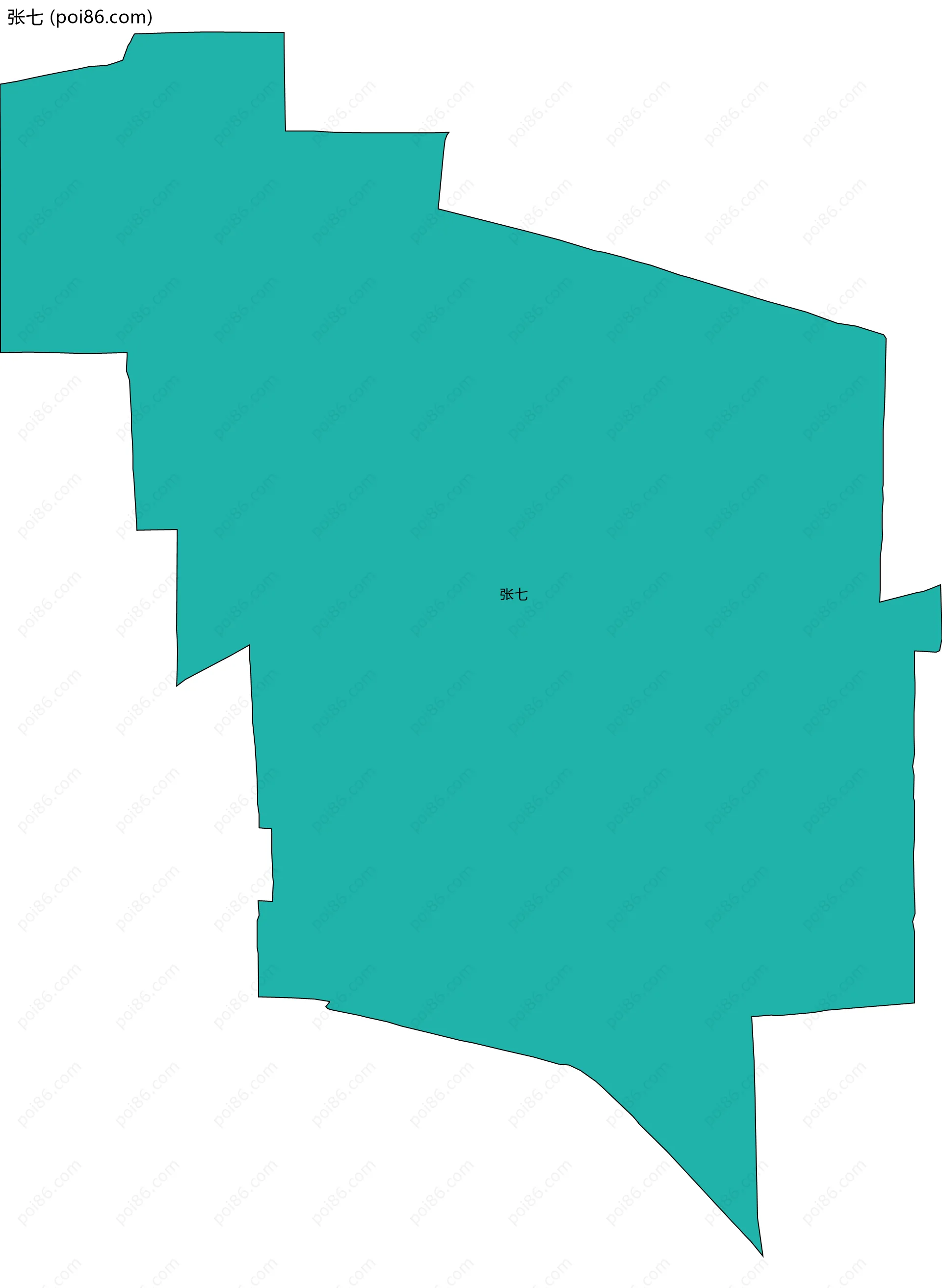 张七边界地图
