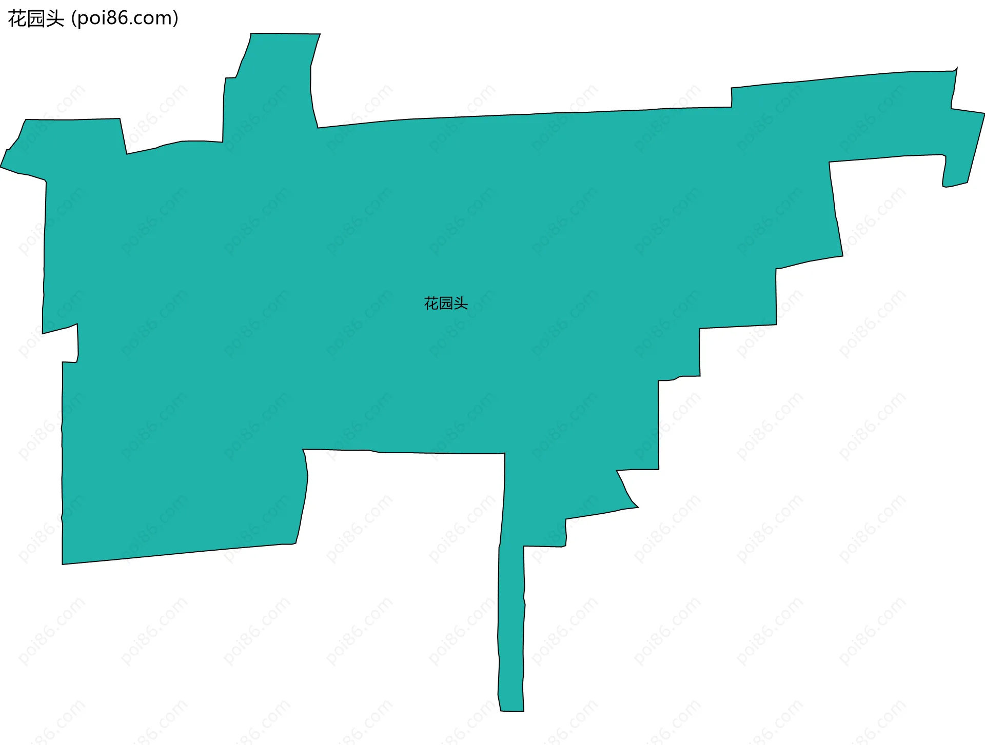 花园头边界地图