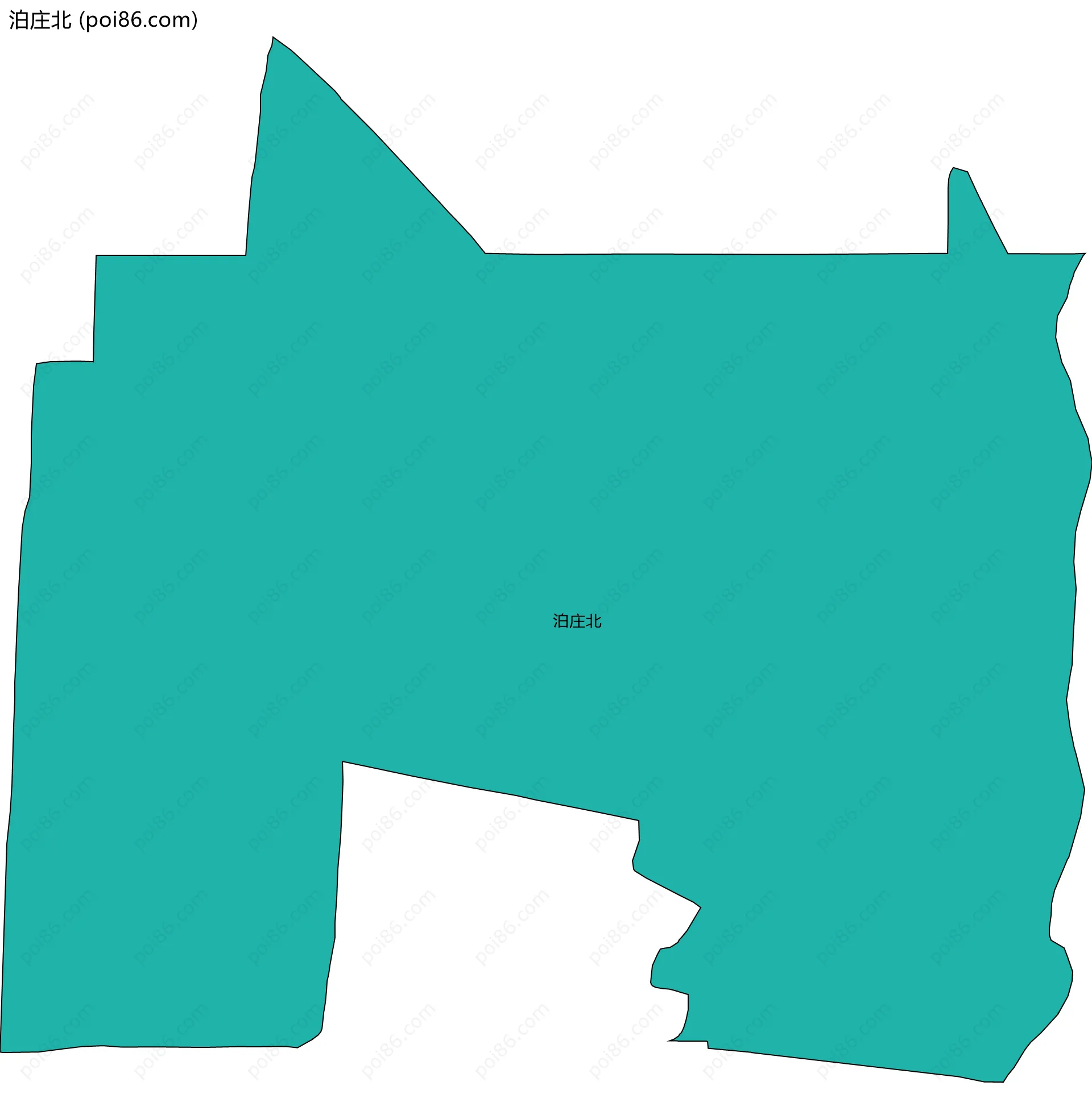 泊庄北边界地图