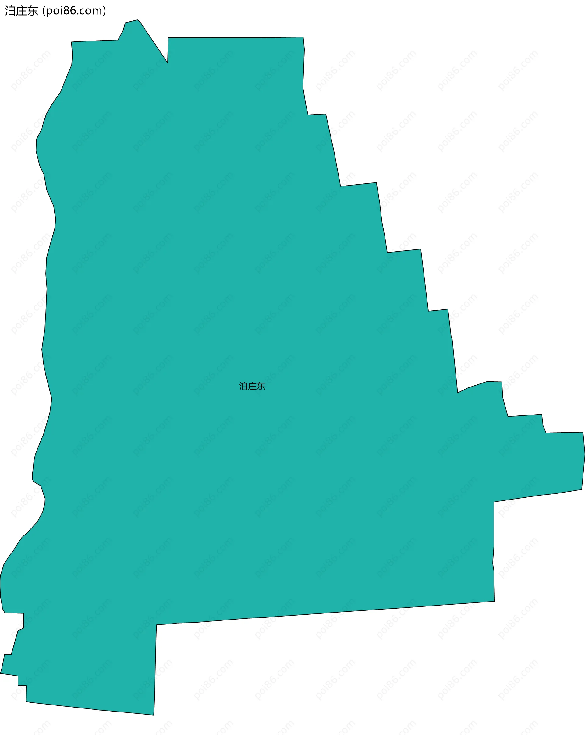 泊庄东边界地图