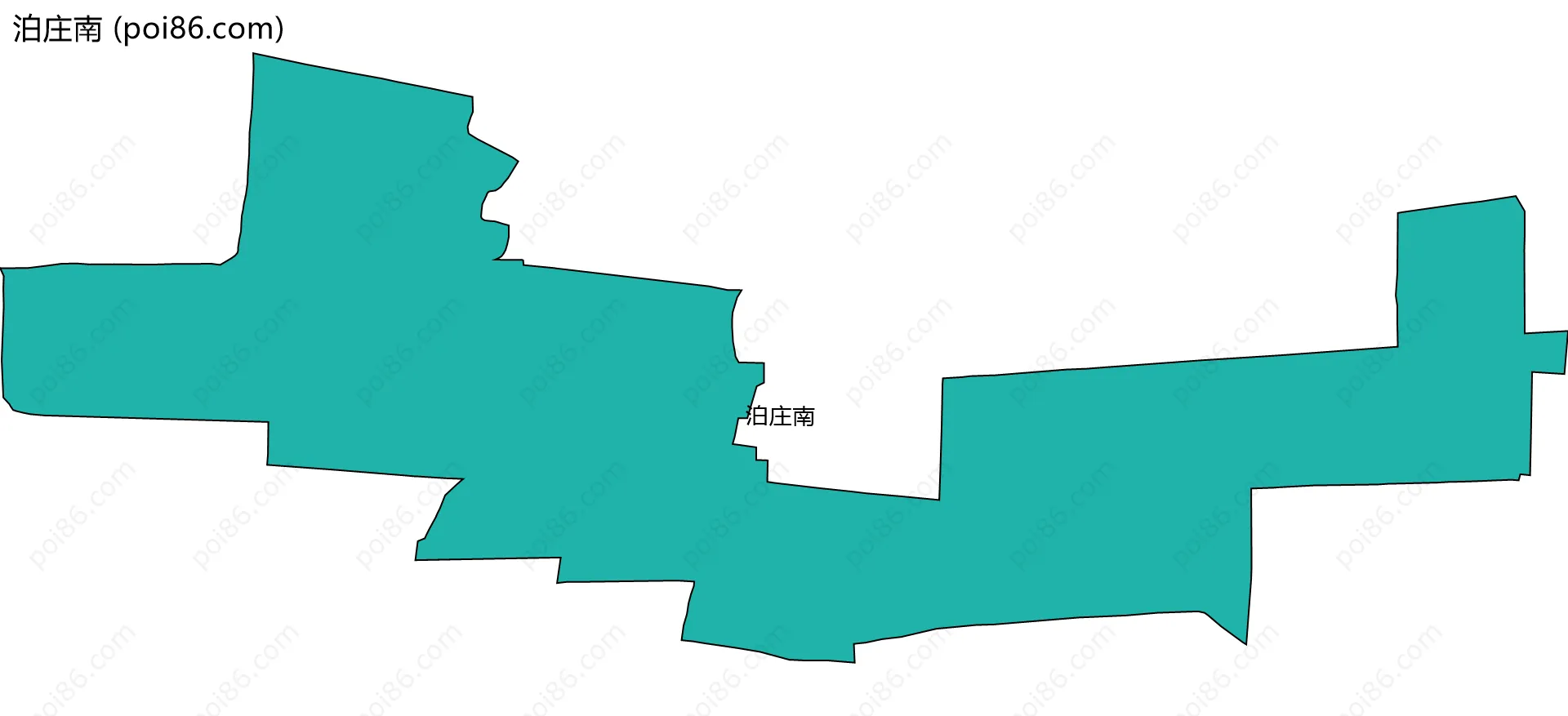 泊庄南边界地图