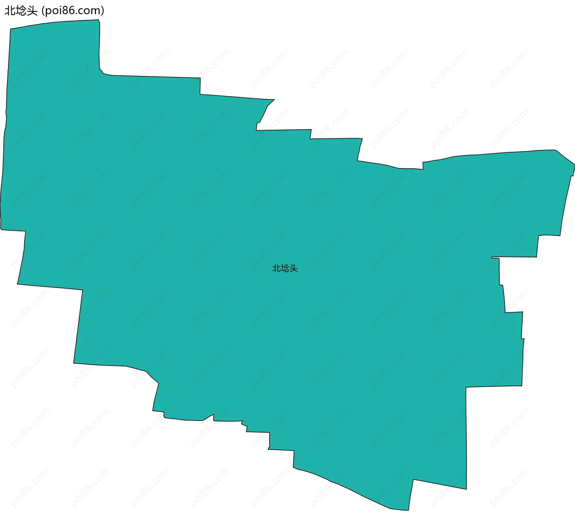 北埝头边界地图