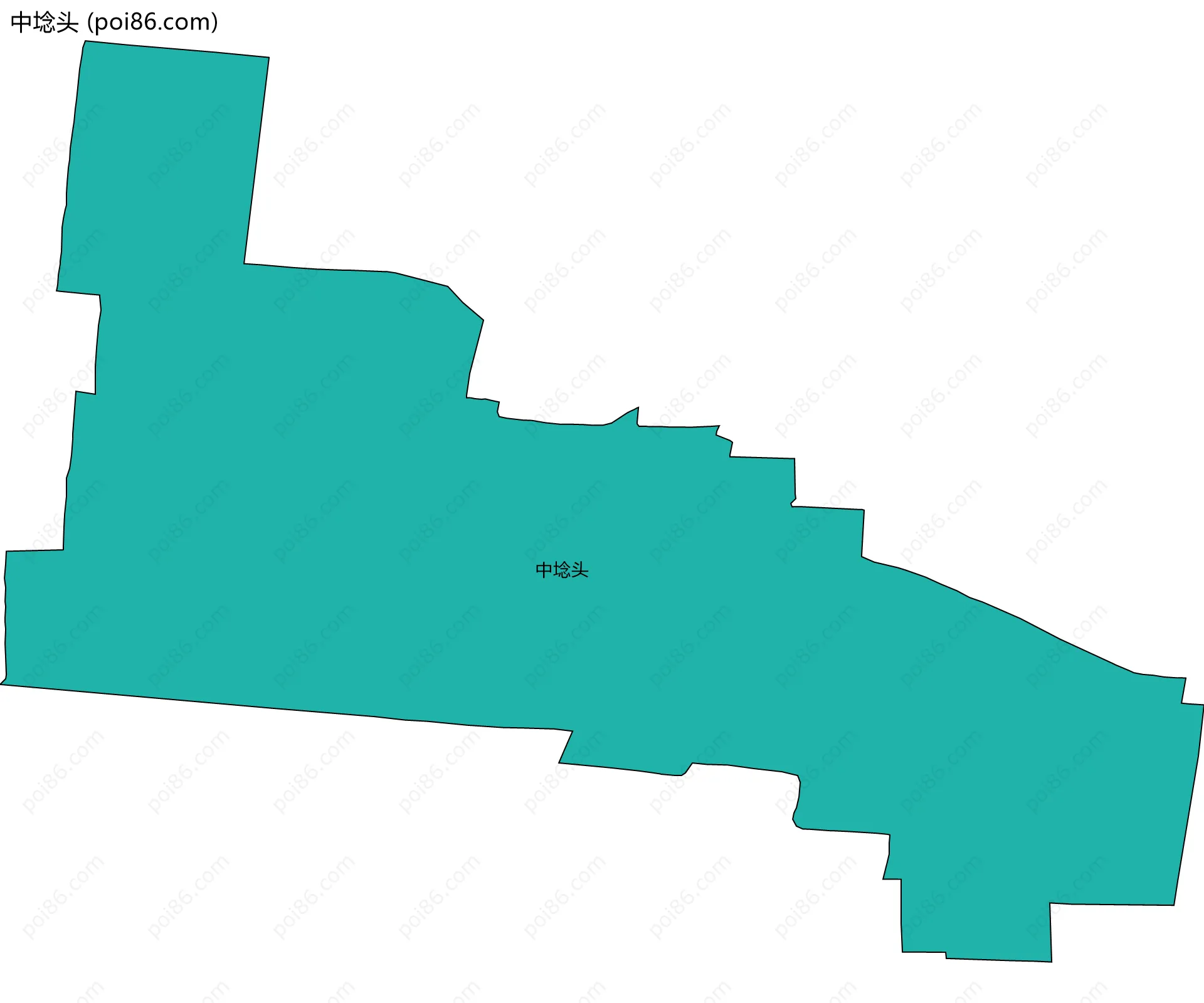 中埝头边界地图