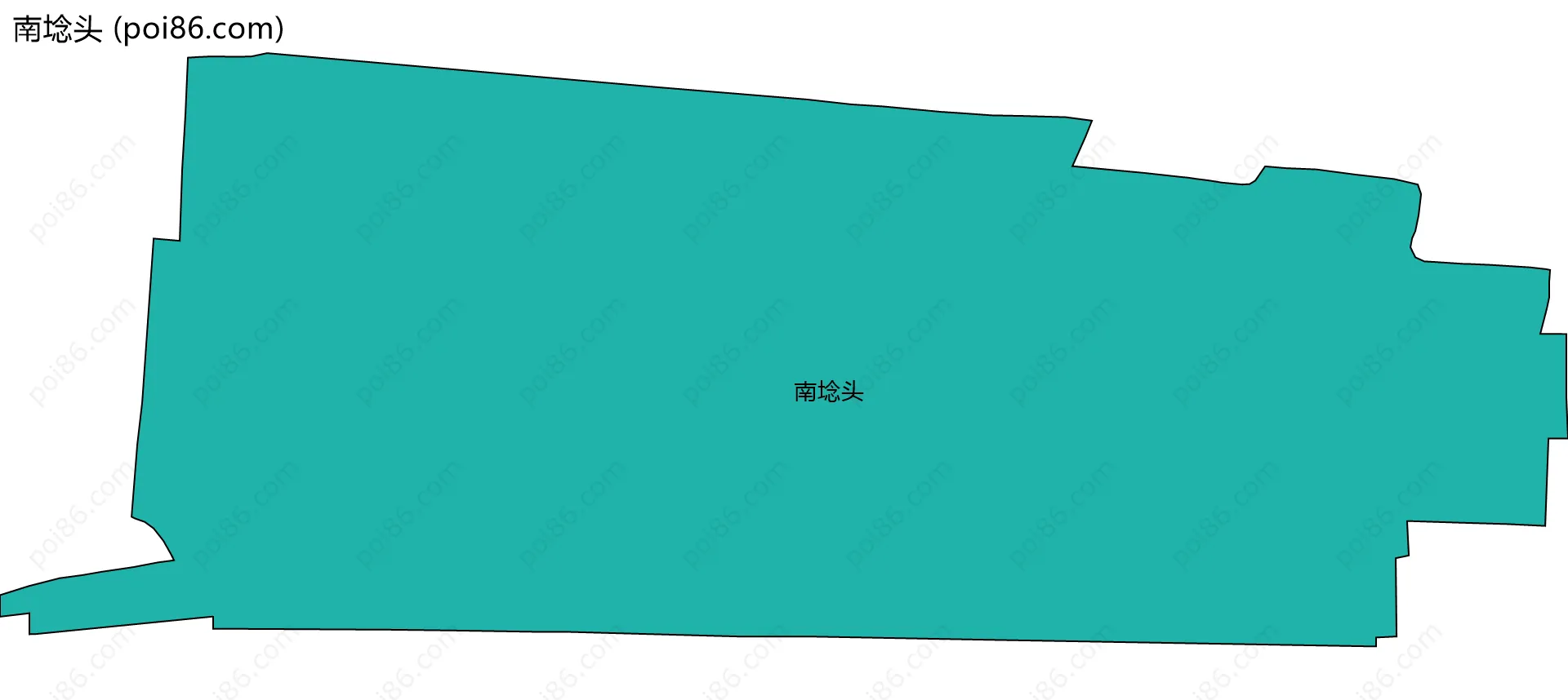 南埝头边界地图