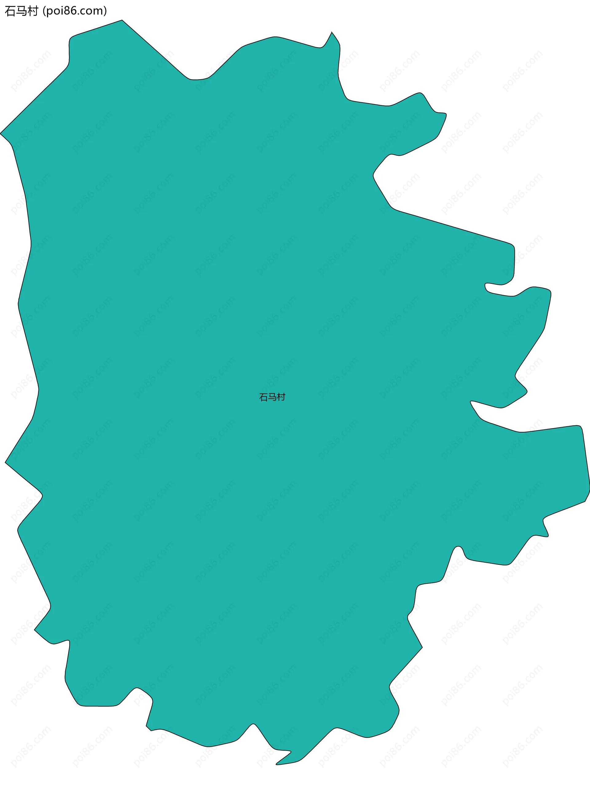 石马村边界地图