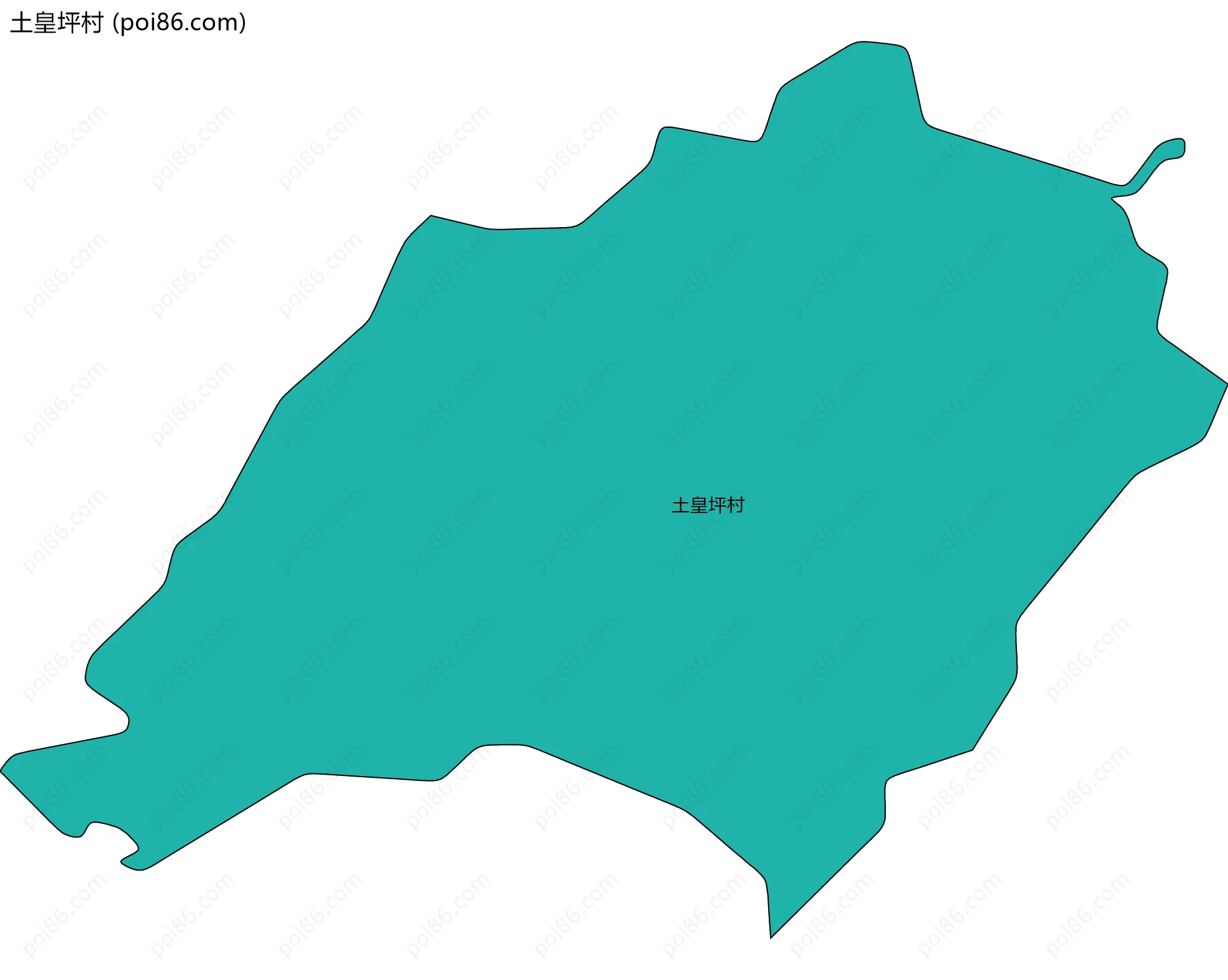 土皇坪村边界地图