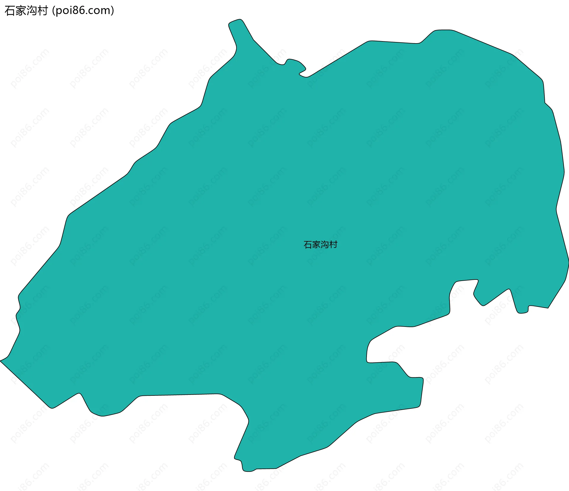 石家沟村边界地图