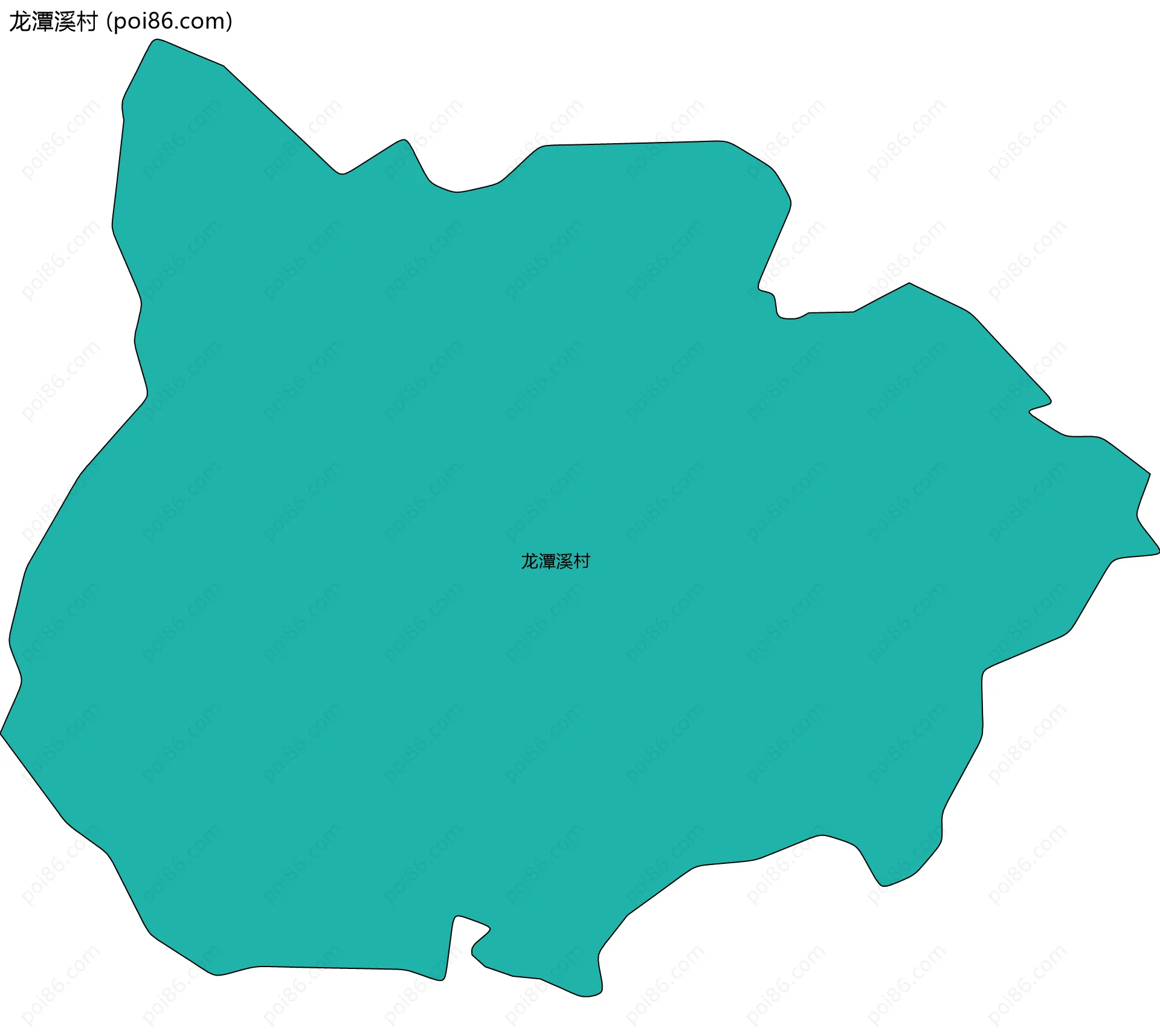 龙潭溪村边界地图