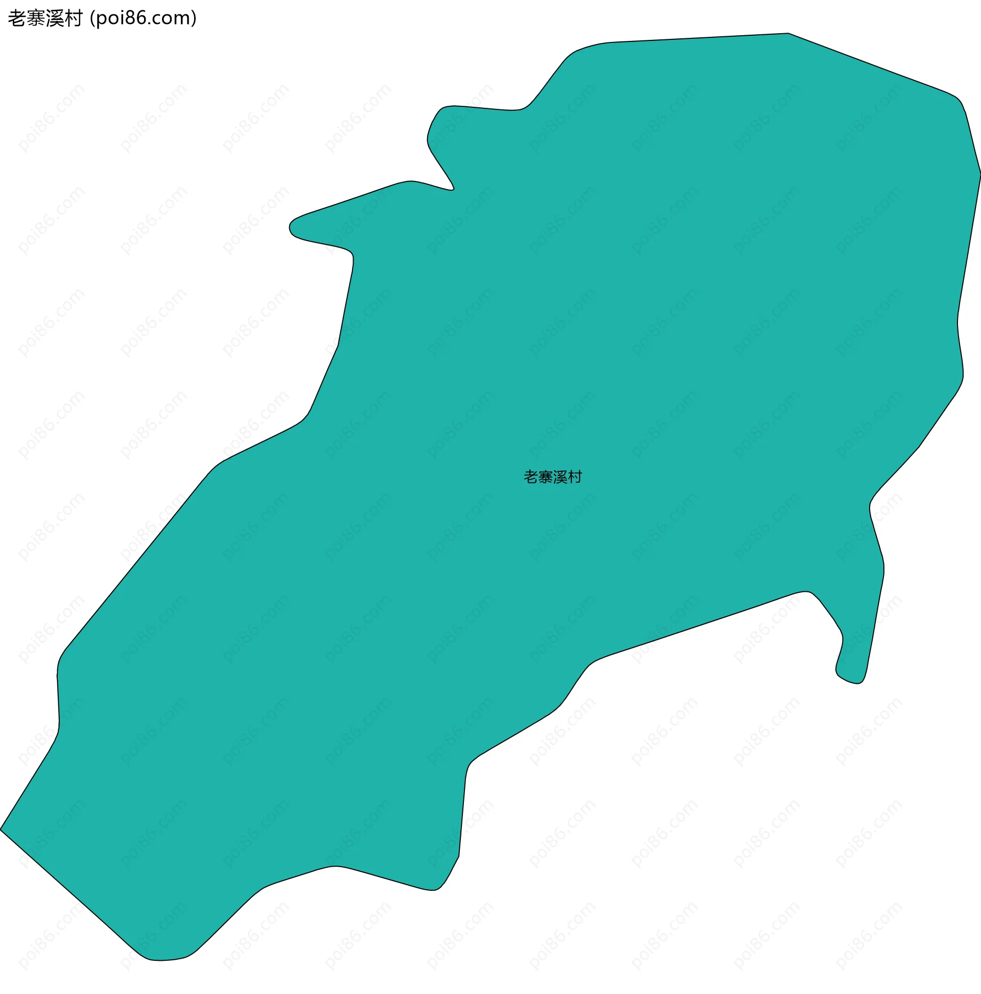 老寨溪村边界地图