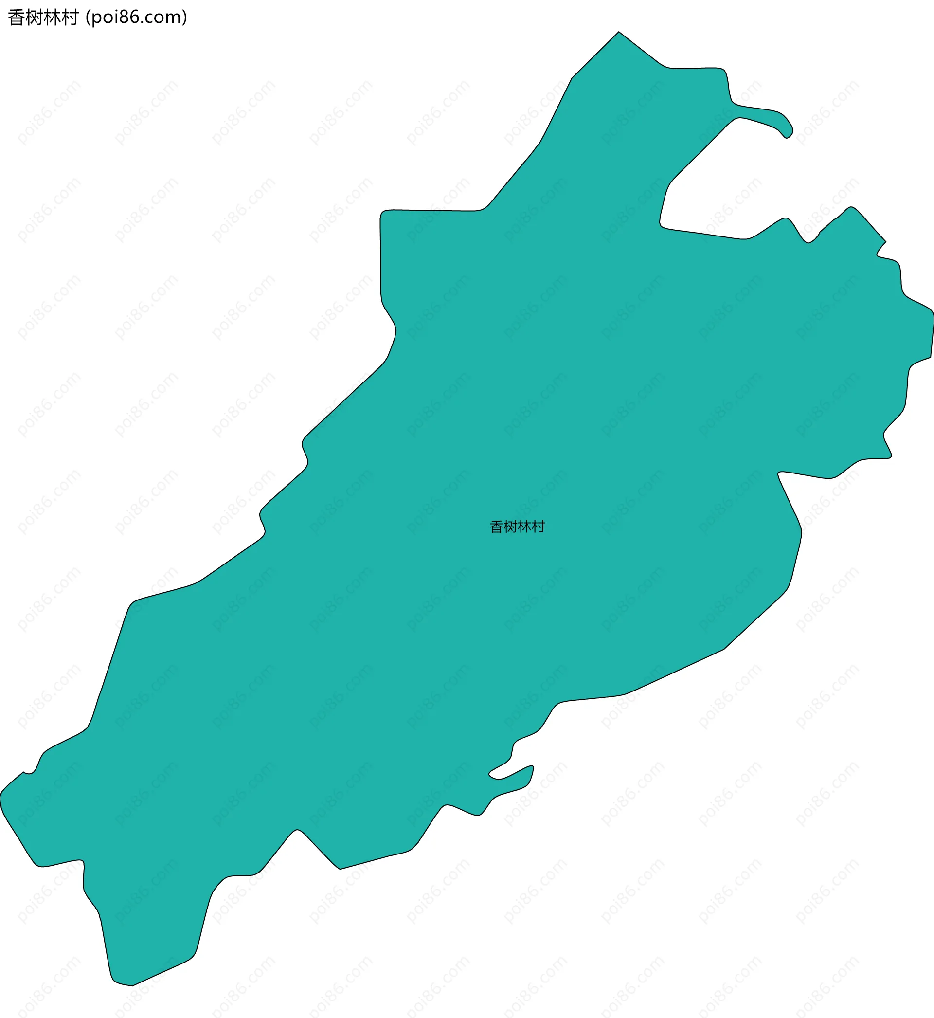 香树林村边界地图