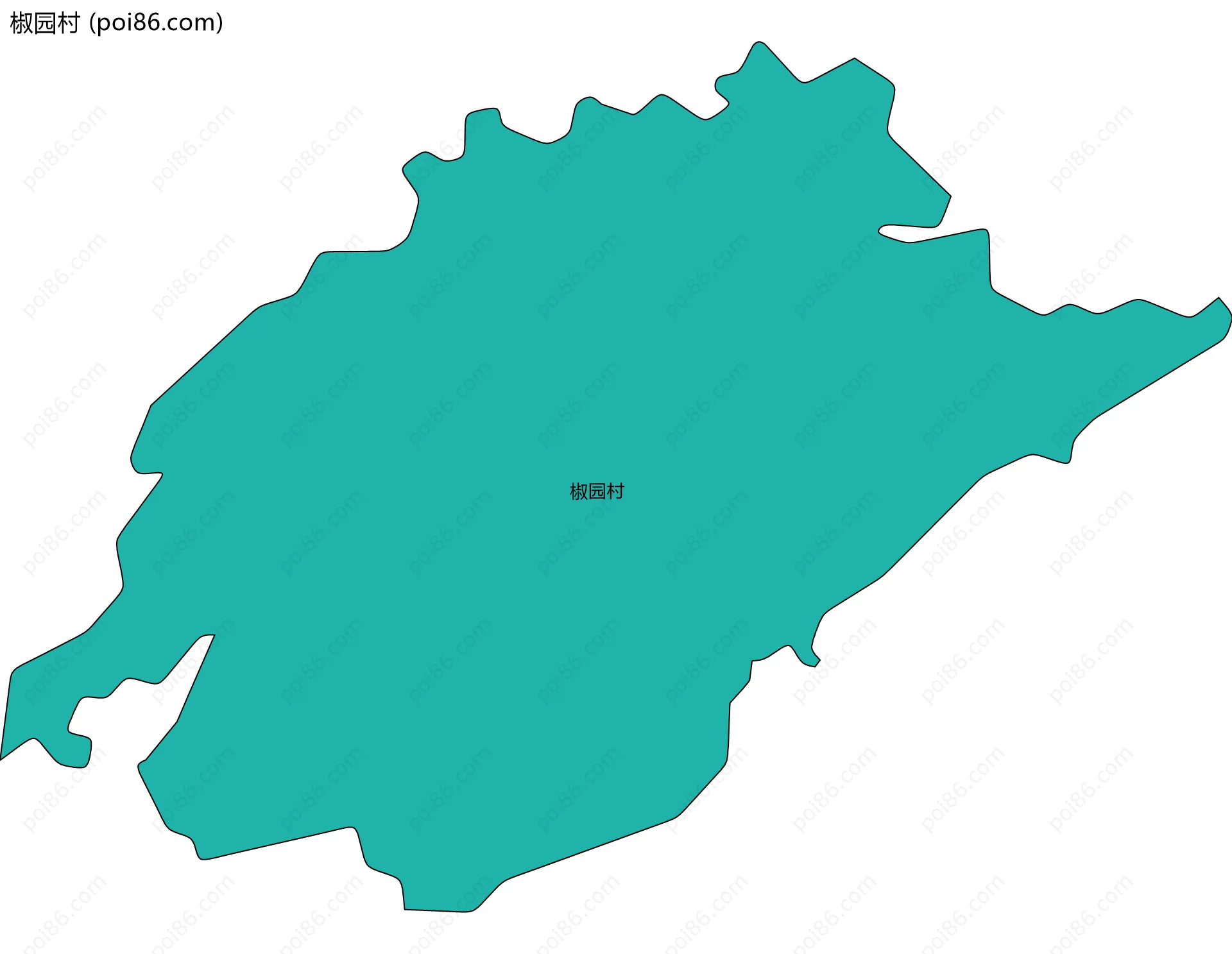 椒园村边界地图