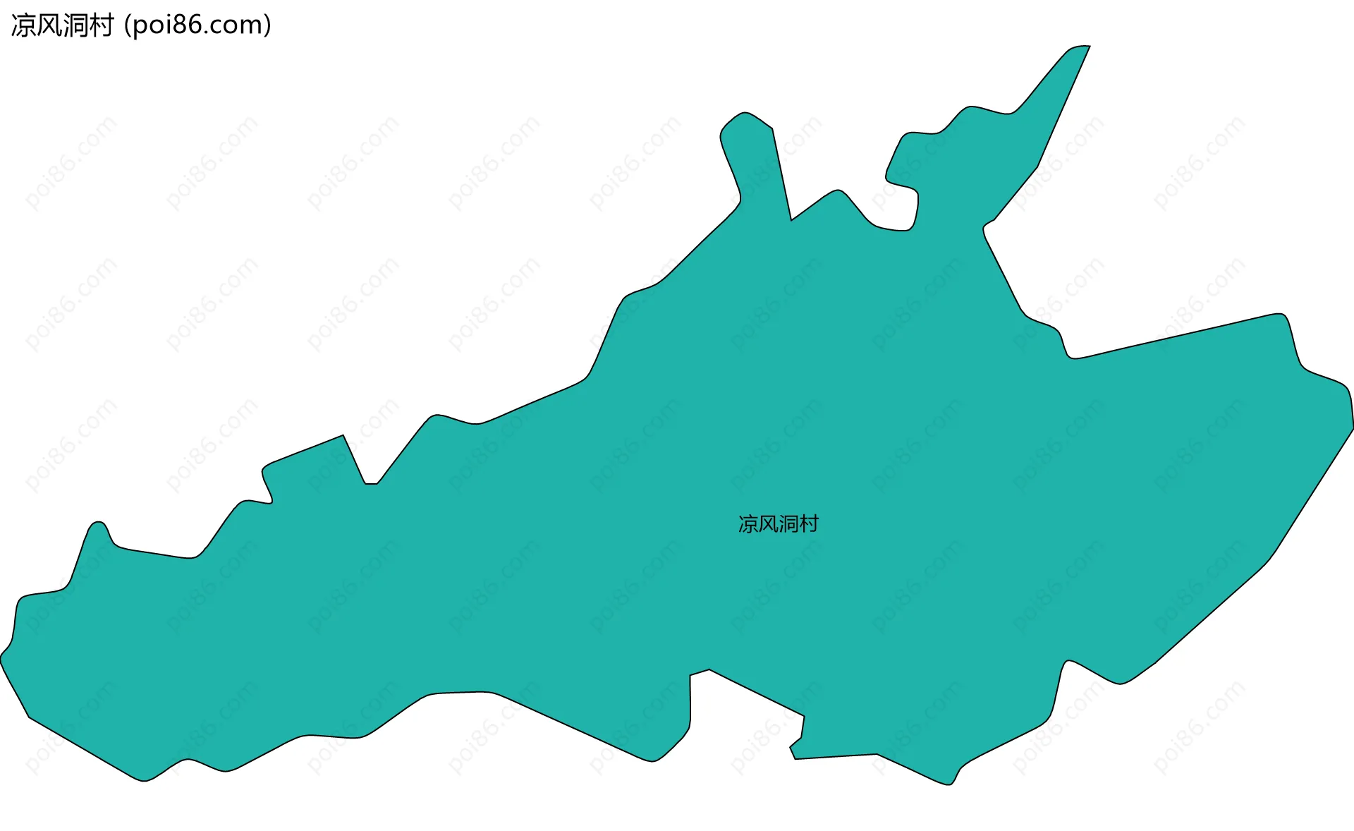 凉风洞村边界地图