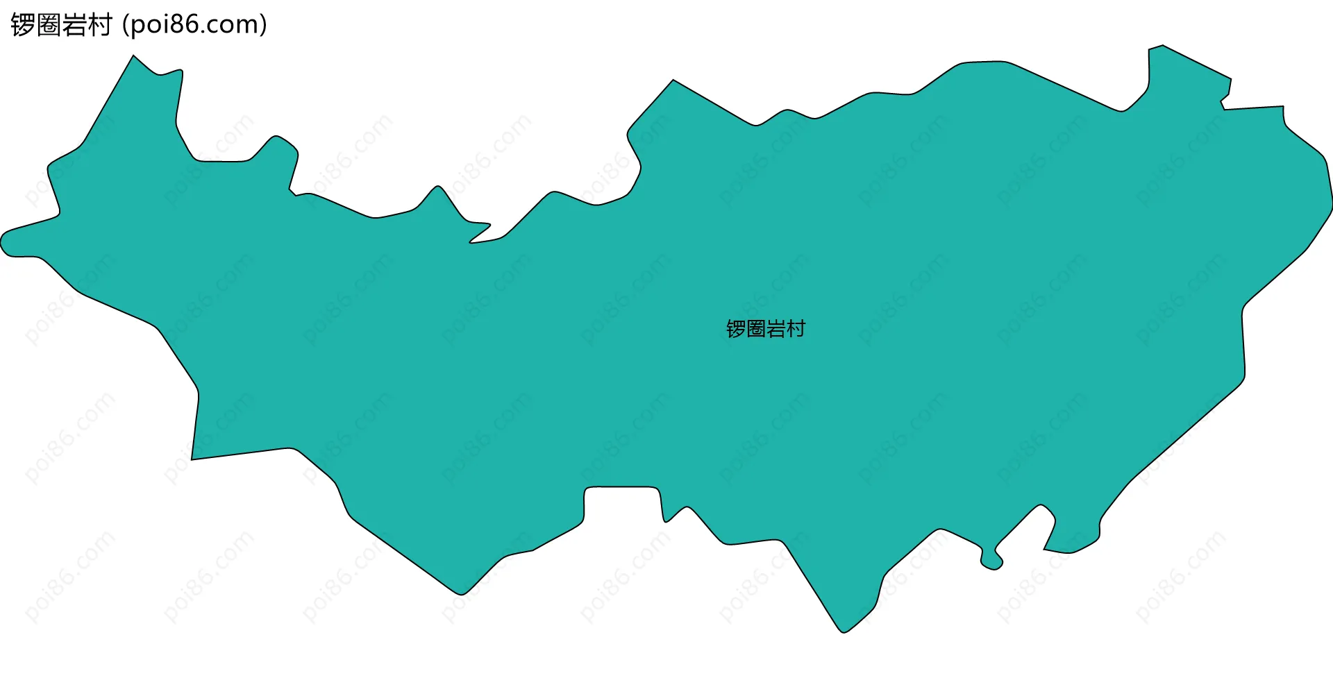 锣圈岩村边界地图