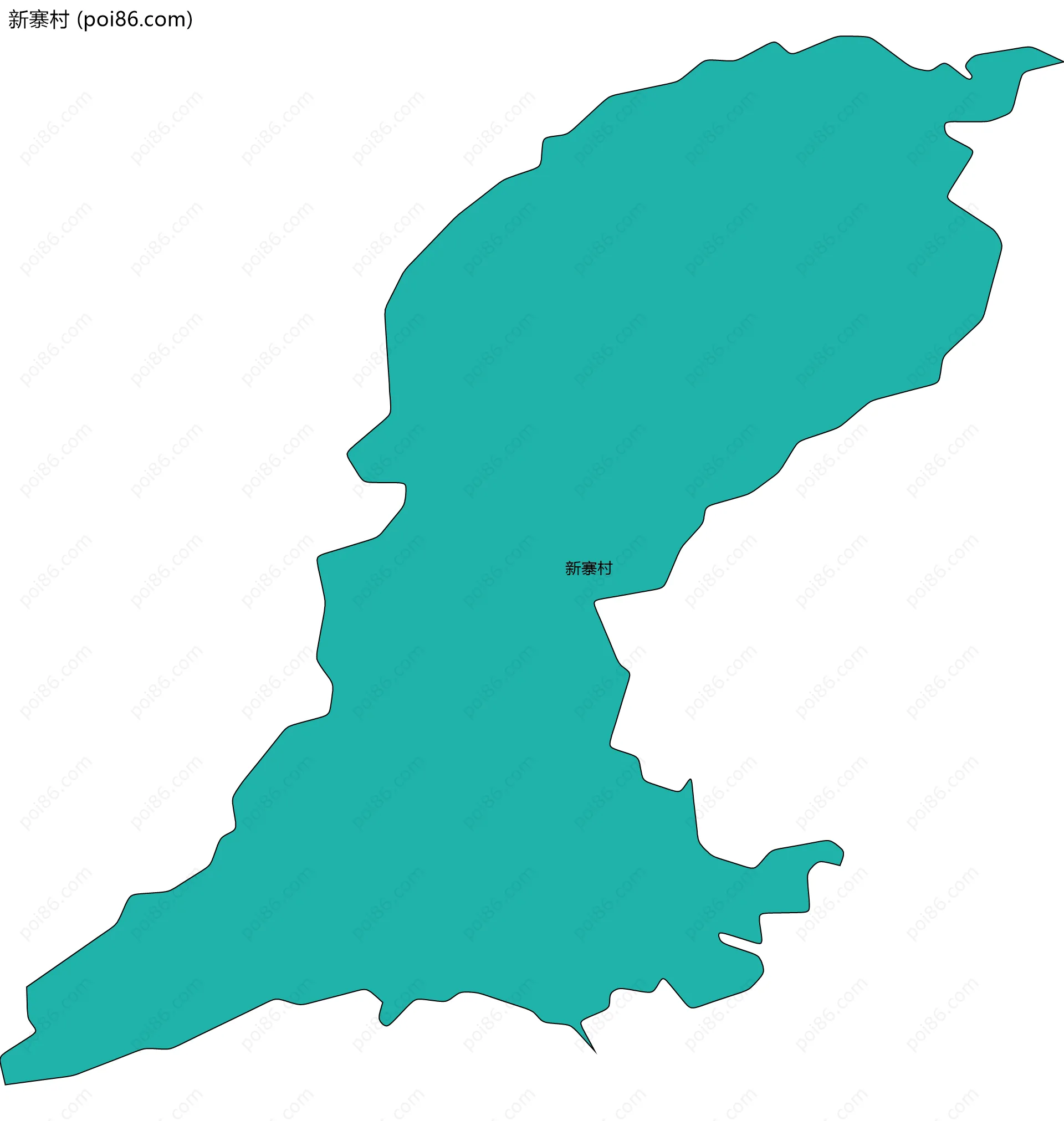 新寨村边界地图