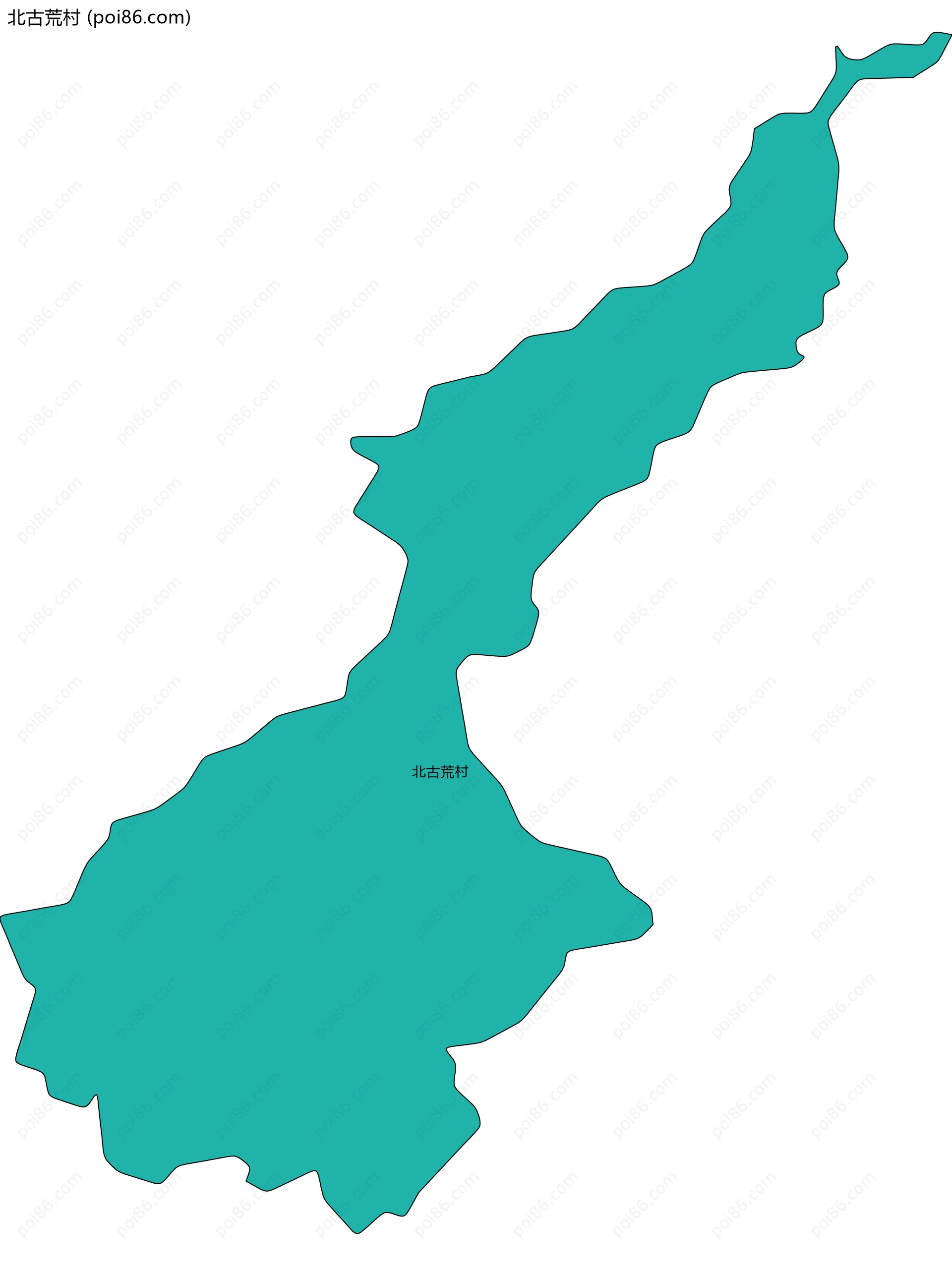 北古荒村边界地图