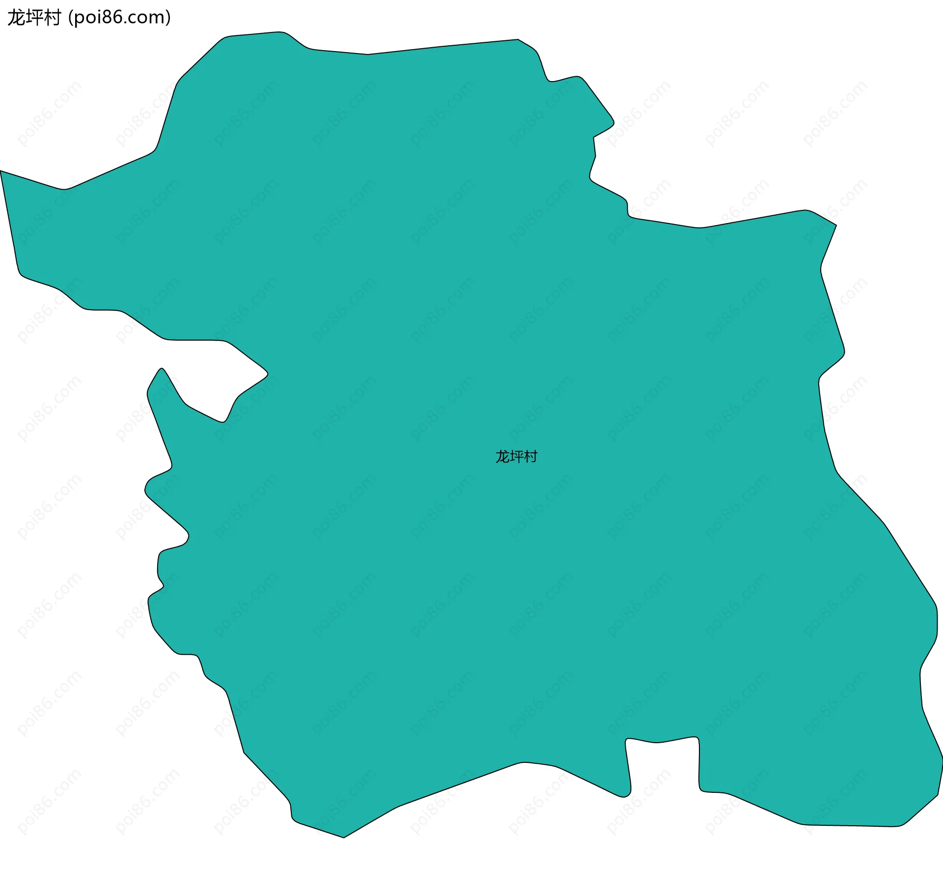 龙坪村边界地图