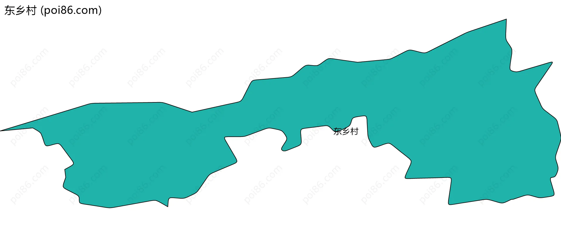 东乡村边界地图