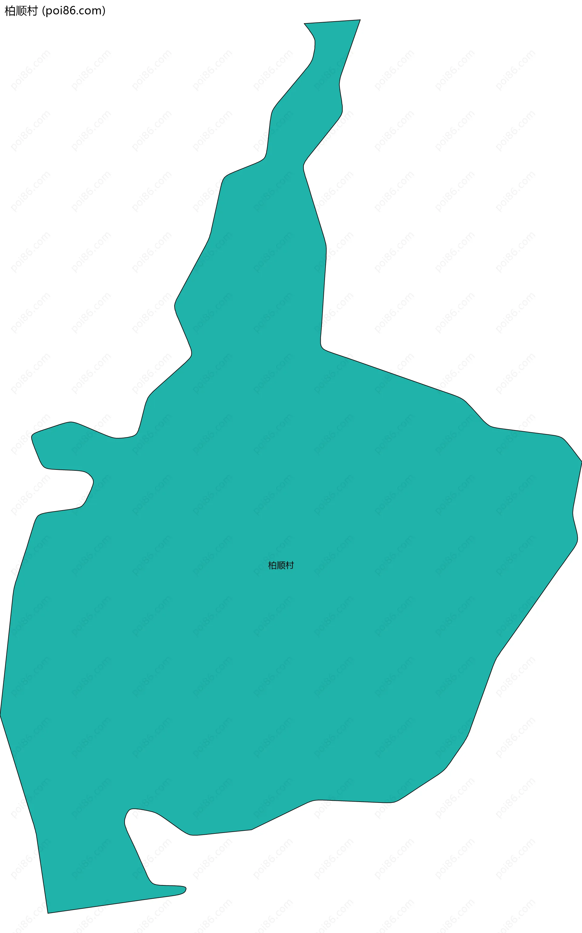 柏顺村边界地图