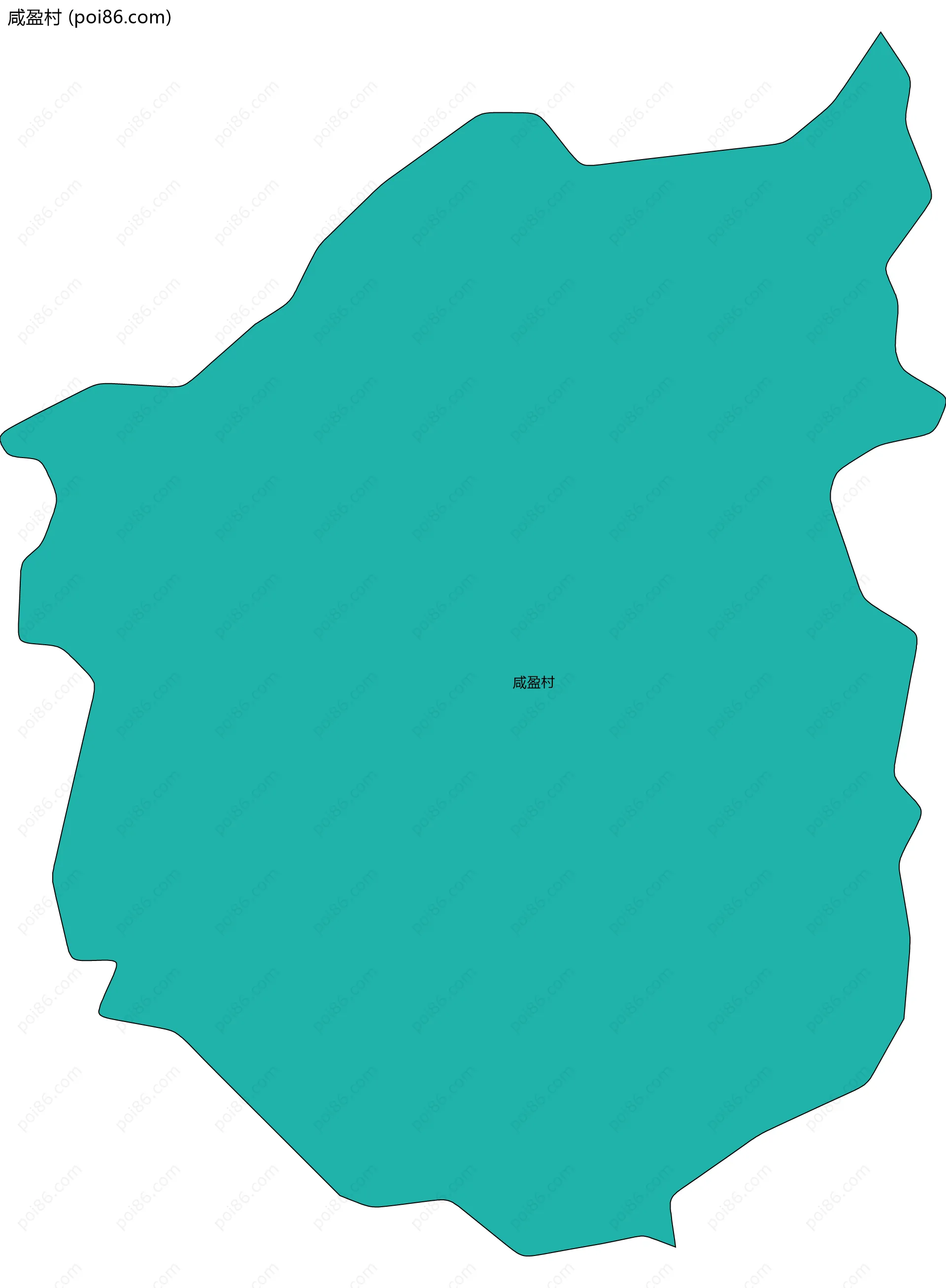 咸盈村边界地图