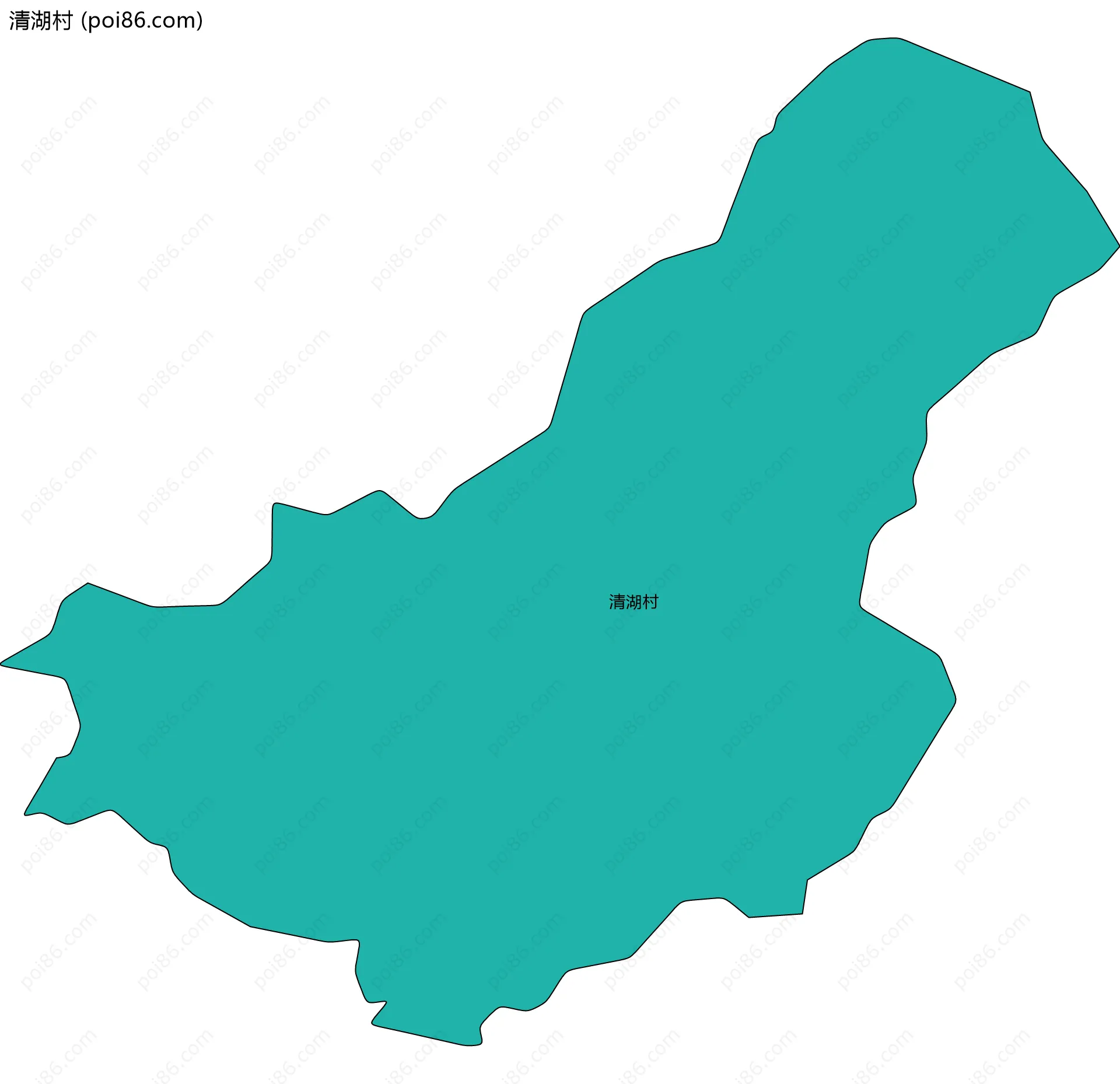 清湖村边界地图