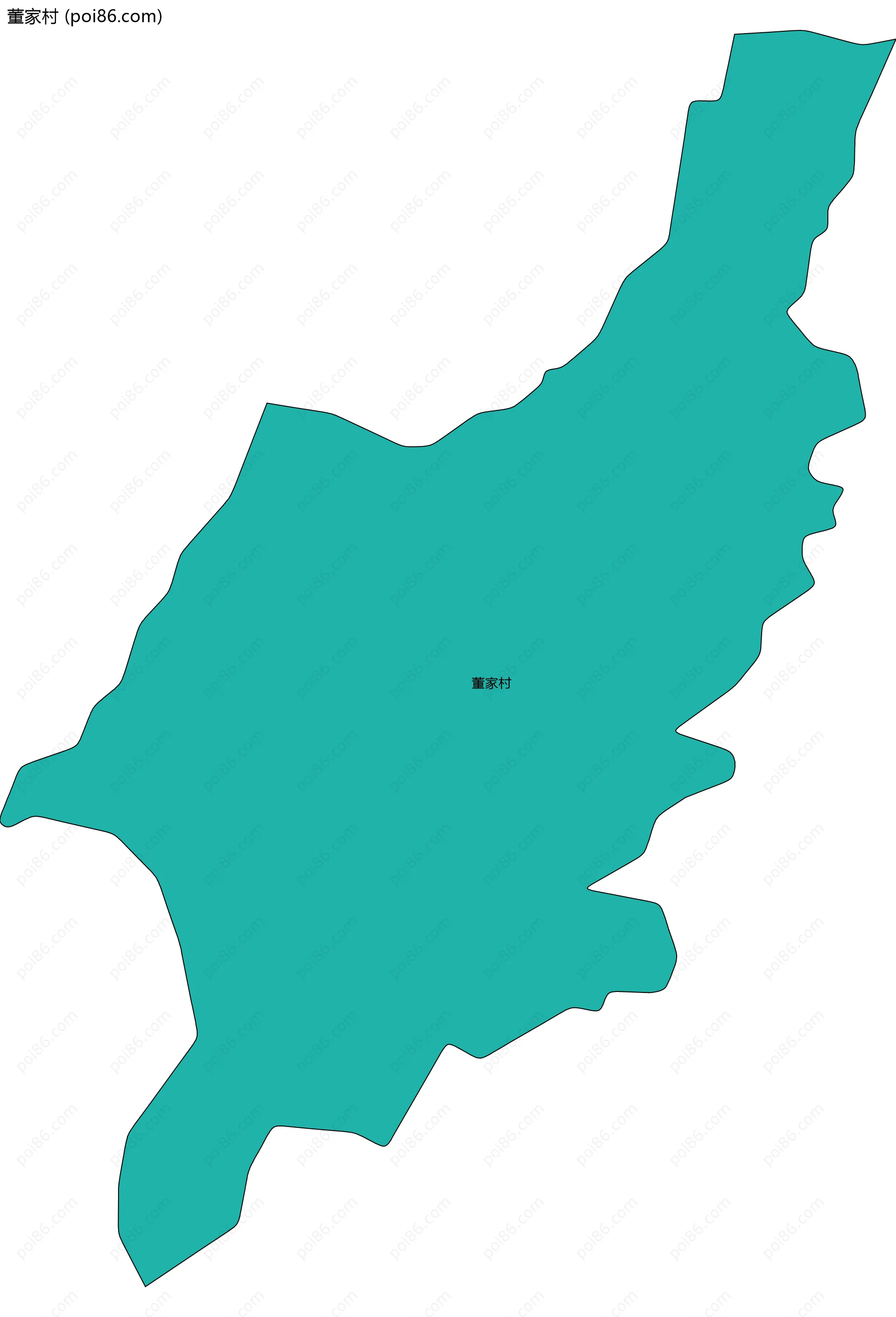 董家村边界地图