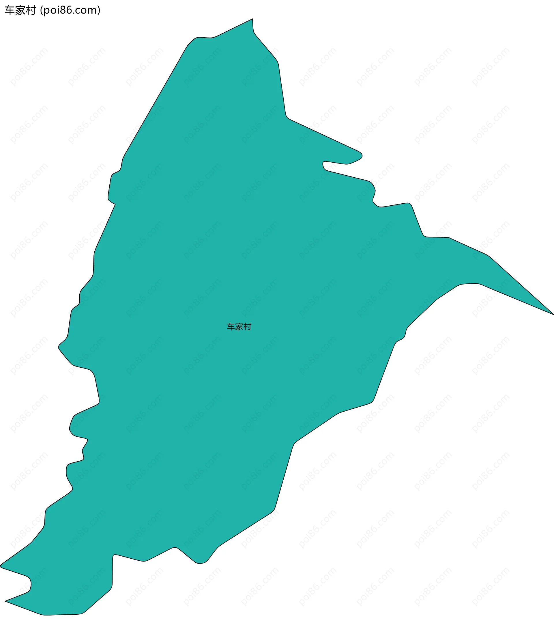 车家村边界地图