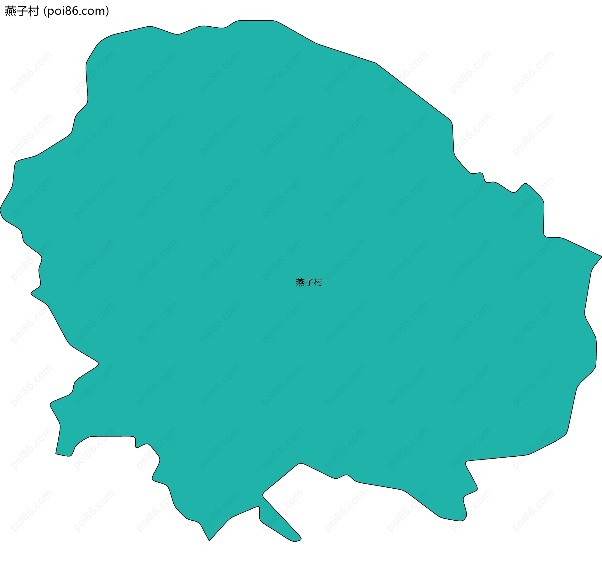 燕子村边界地图