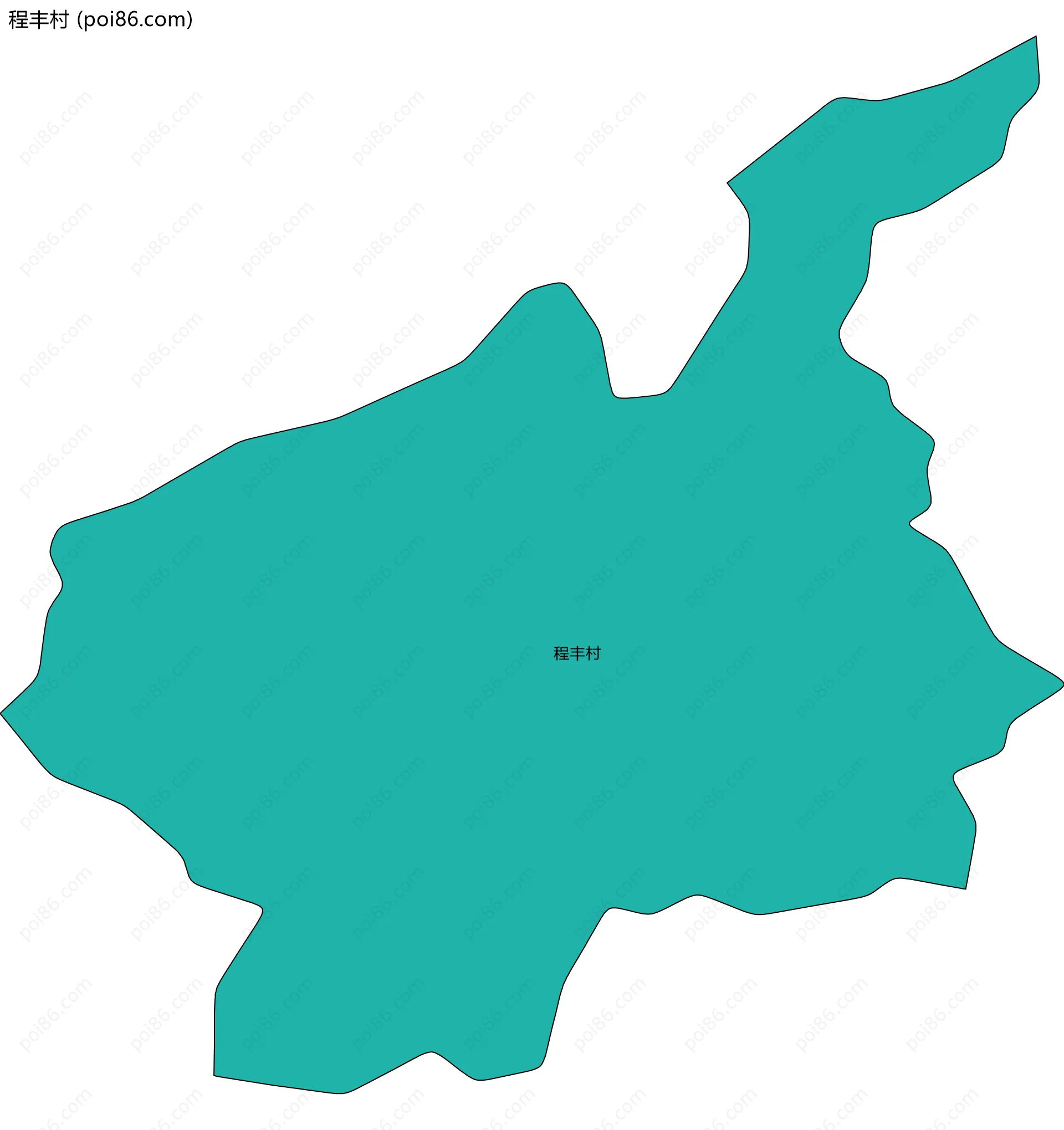 程丰村边界地图