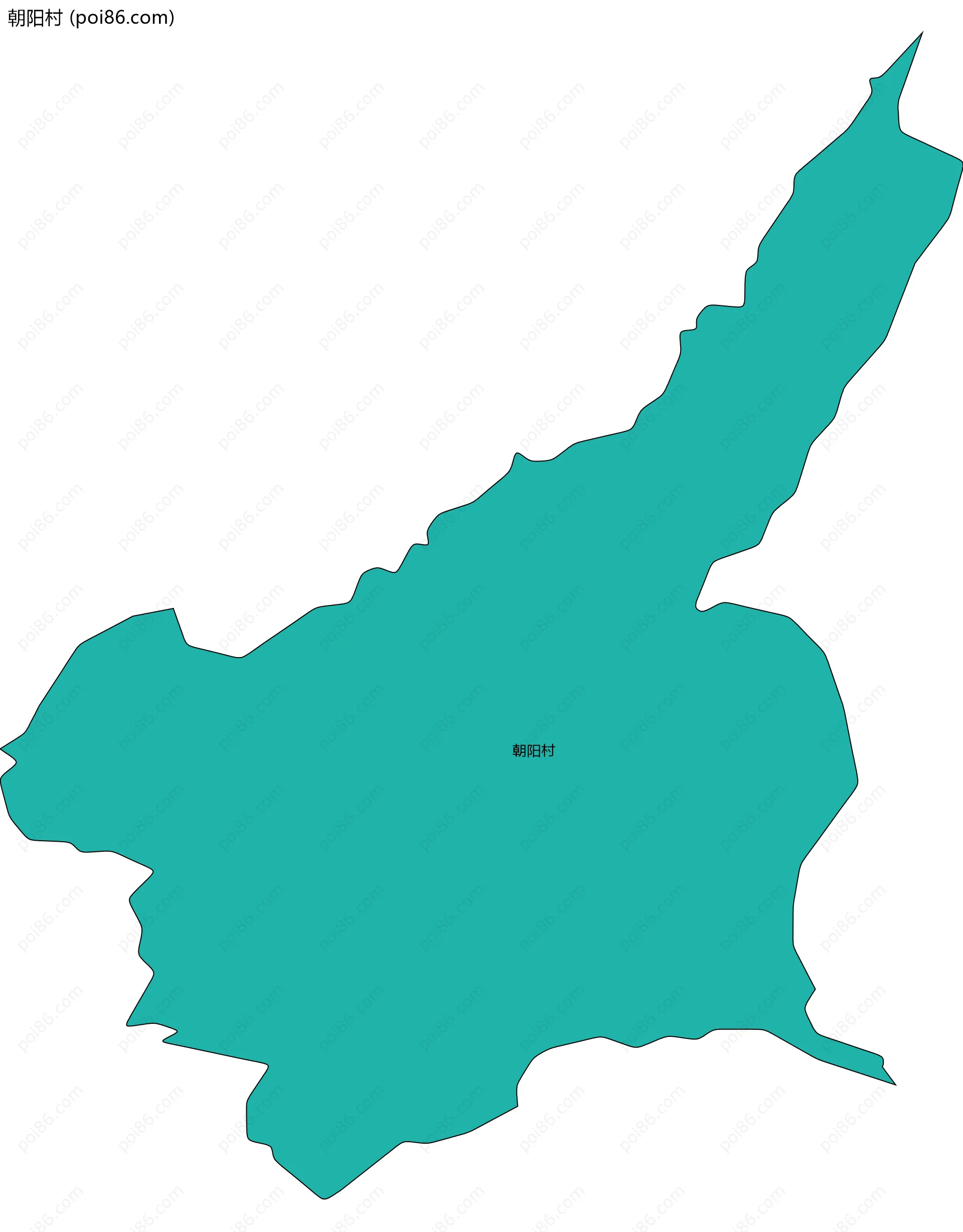 朝阳村边界地图