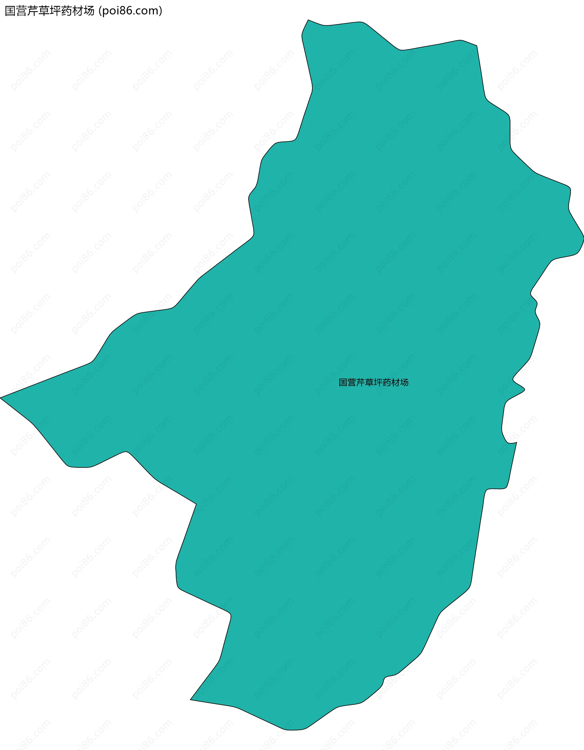 国营芹草坪药材场边界地图
