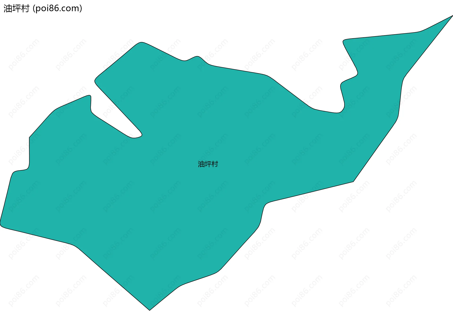 油坪村边界地图