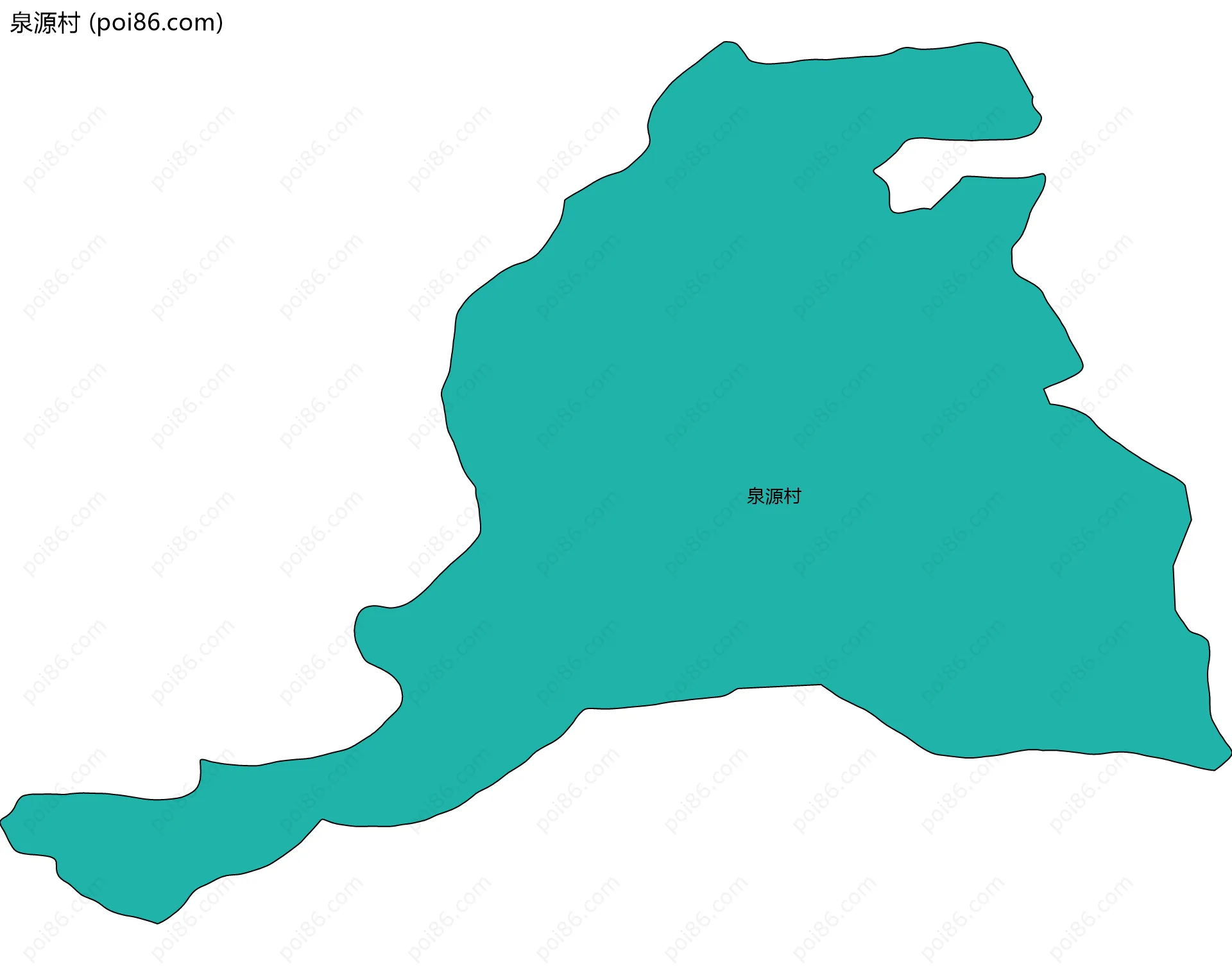 泉源村边界地图