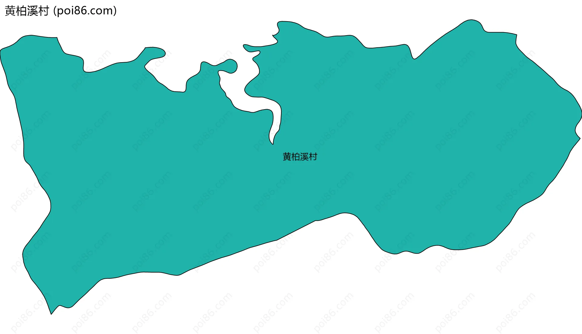 黄柏溪村边界地图