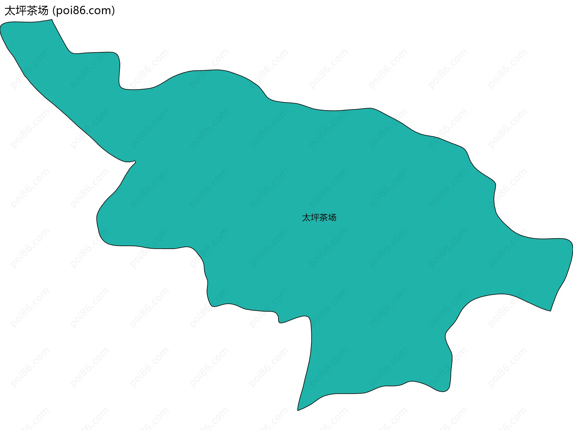 太坪茶场边界地图