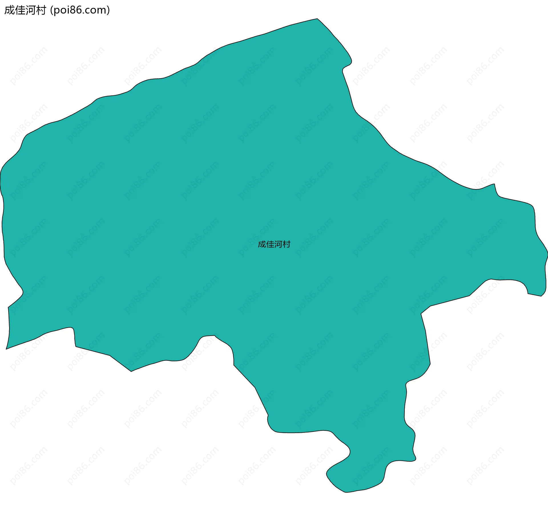 成佳河村边界地图