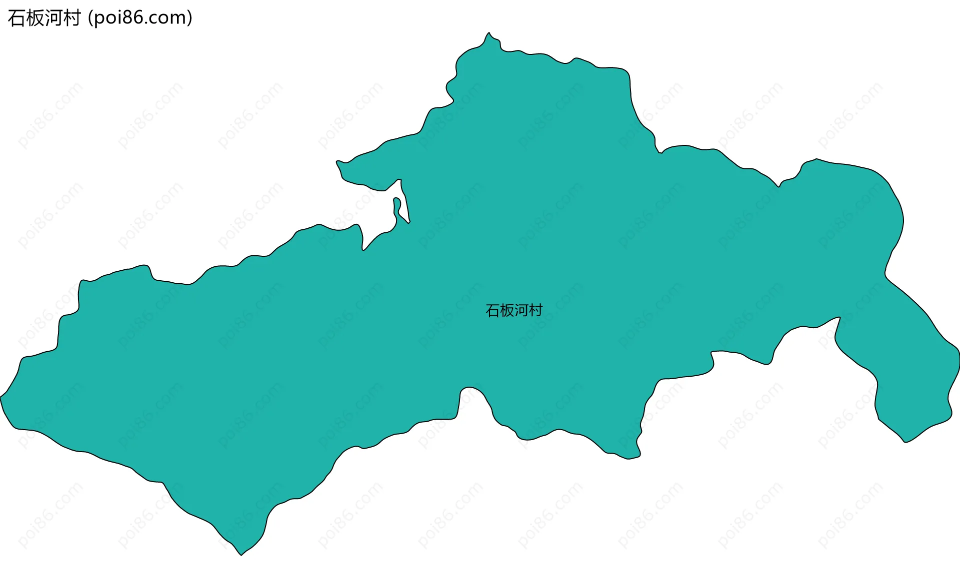 石板河村边界地图