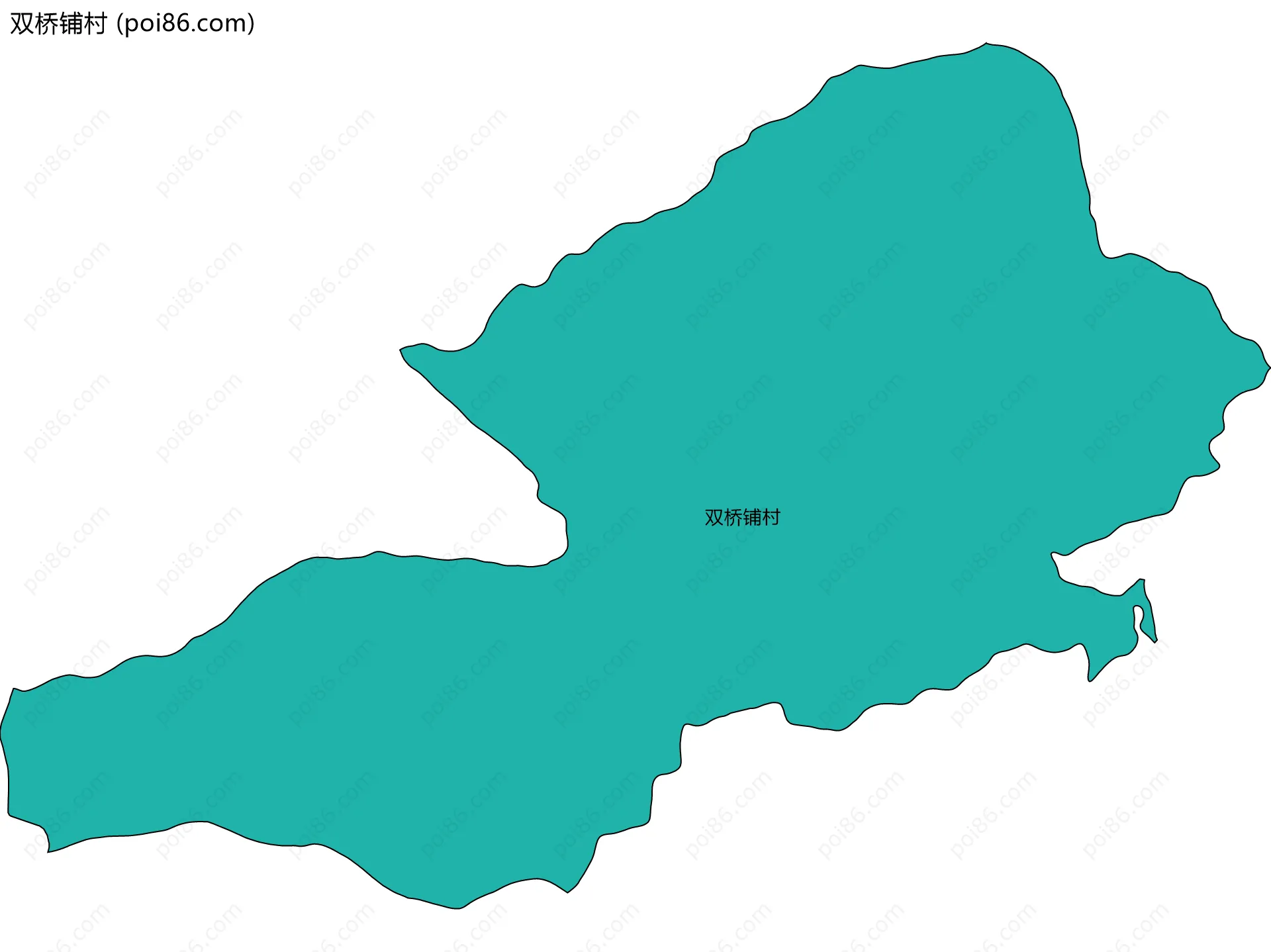 双桥铺村边界地图