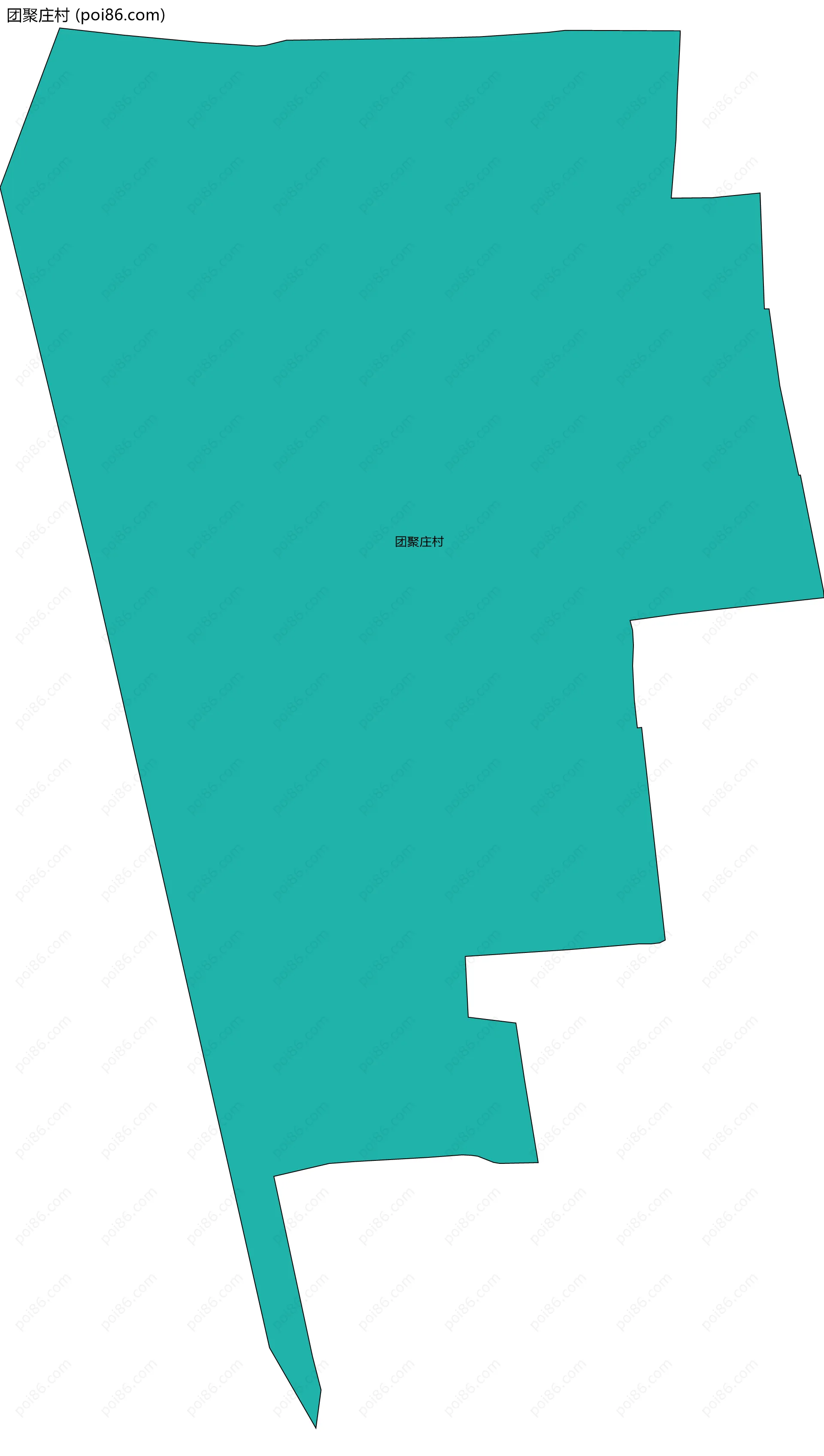 团聚庄村边界地图