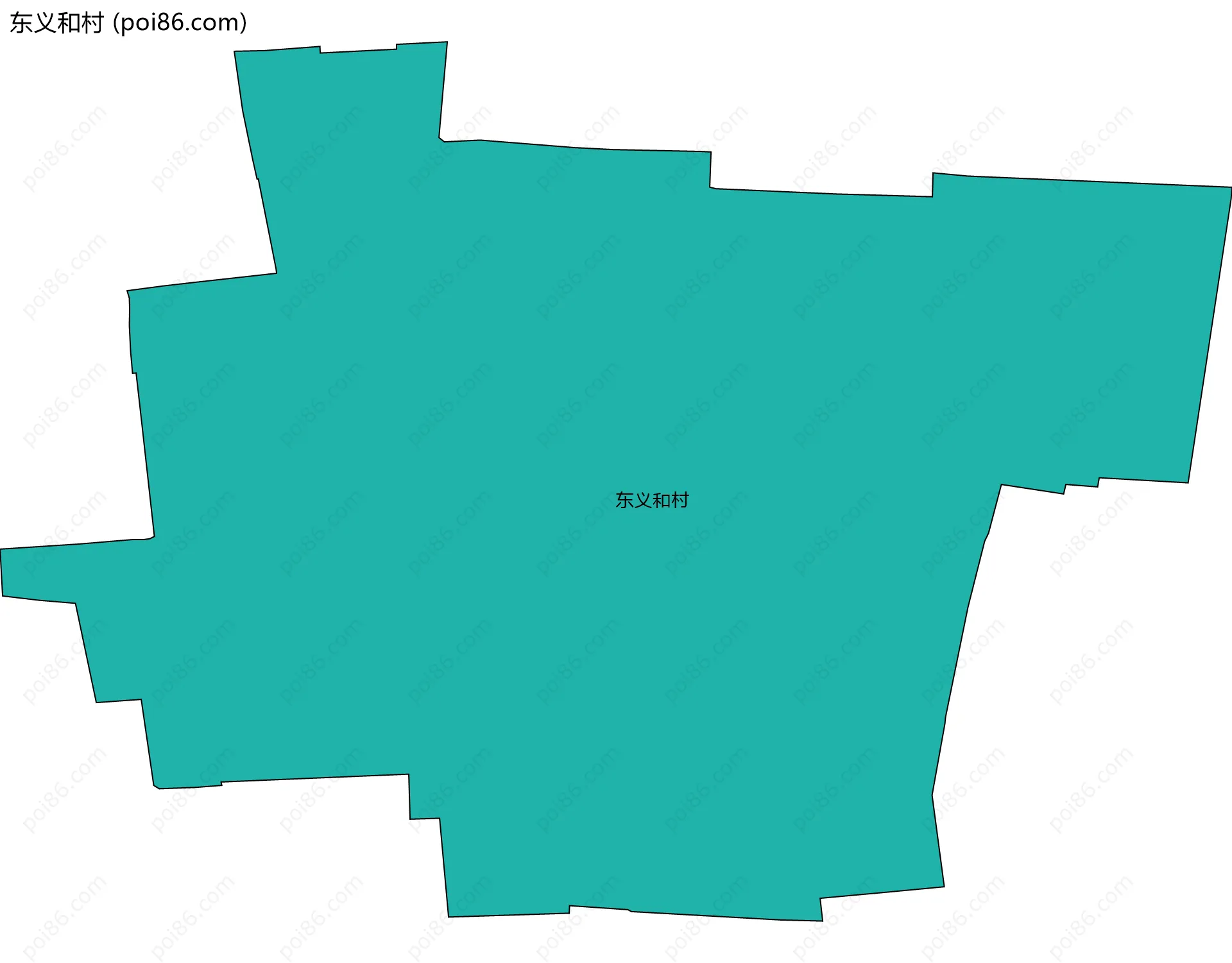 东义和村边界地图