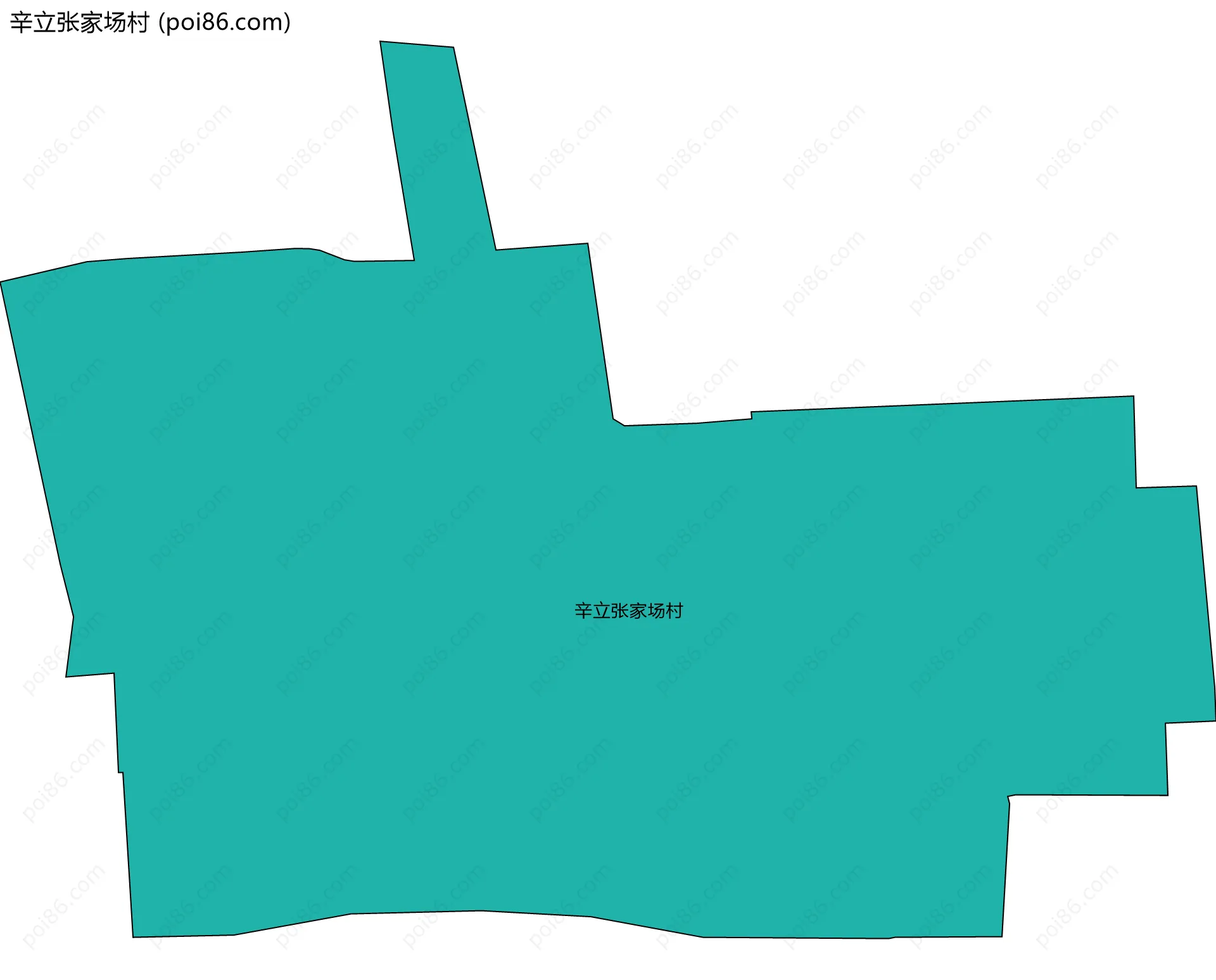 辛立张家场村边界地图