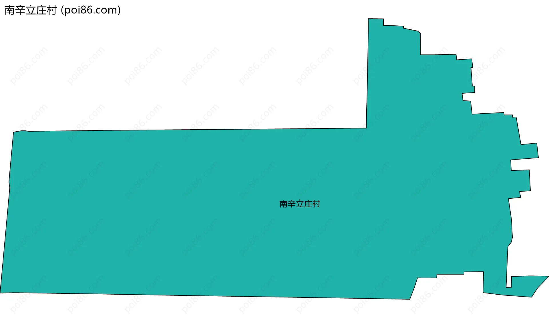 南辛立庄村边界地图