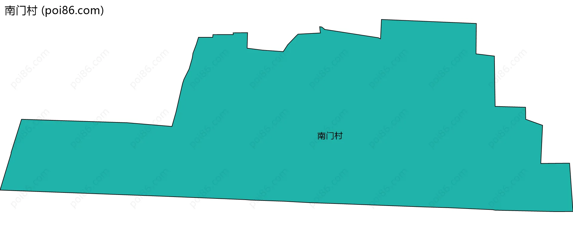 南门村边界地图