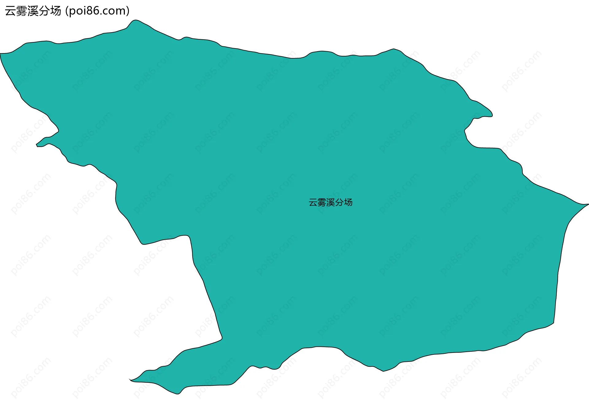 云雾溪分场边界地图