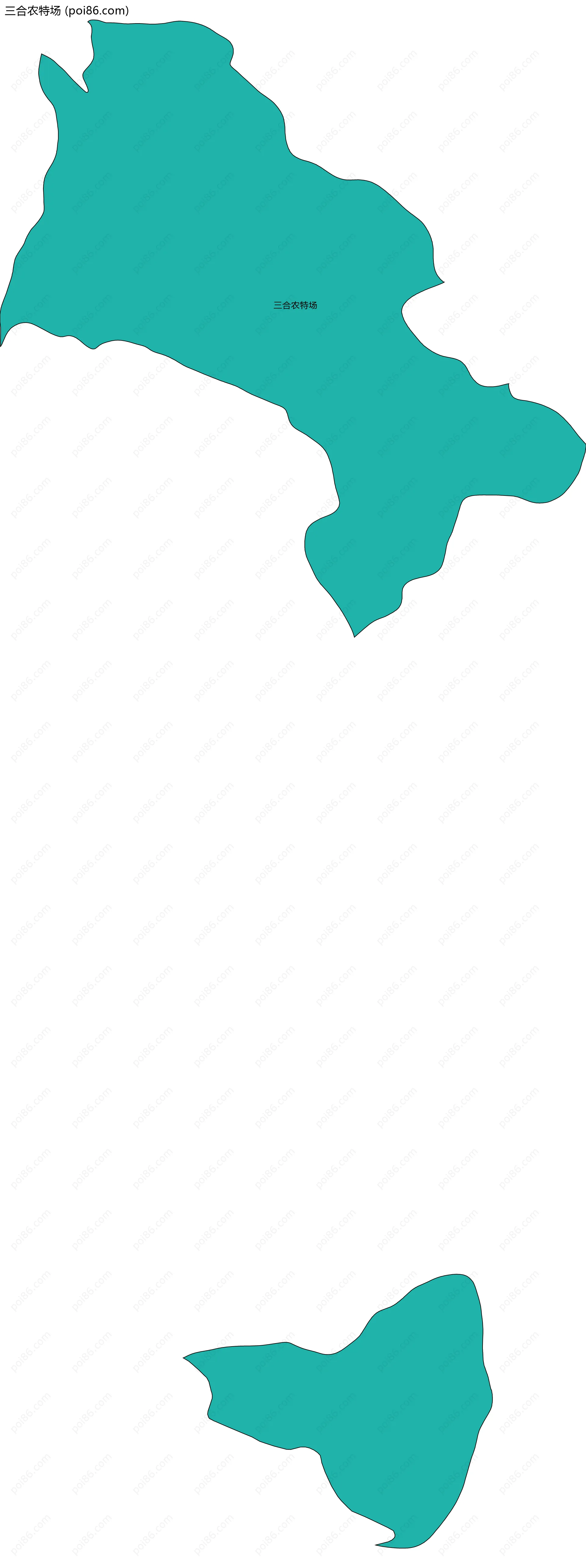 三合农特场边界地图