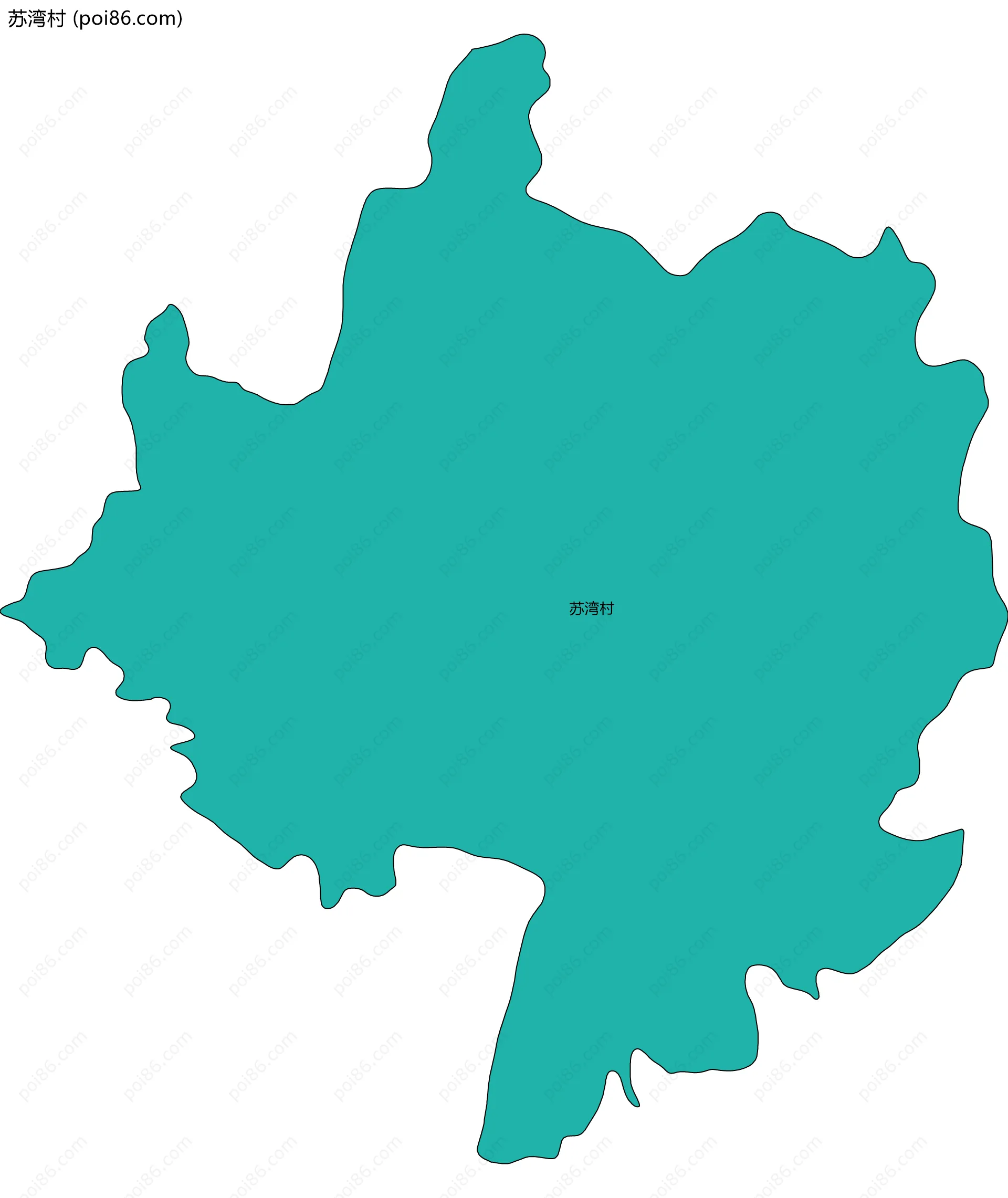 苏湾村边界地图