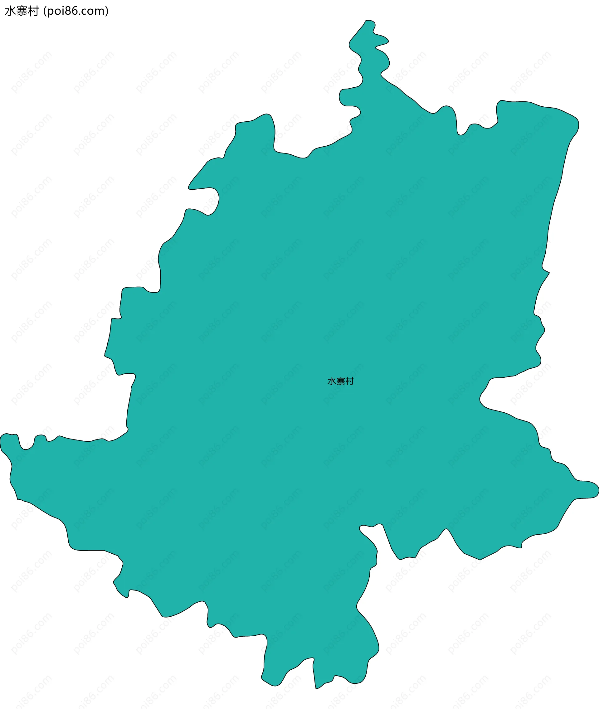 水寨村边界地图